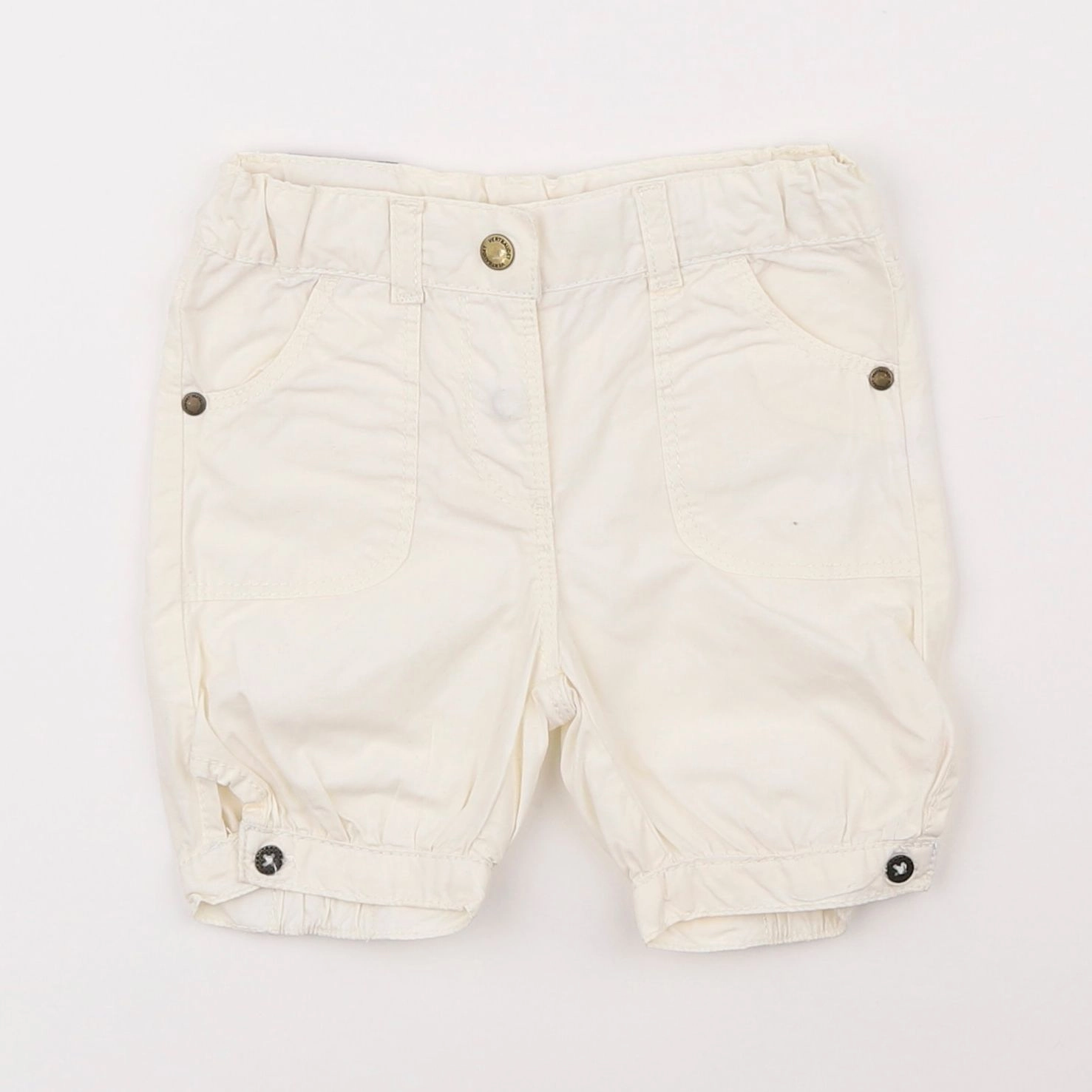 Vertbaudet - short beige - 12 mois