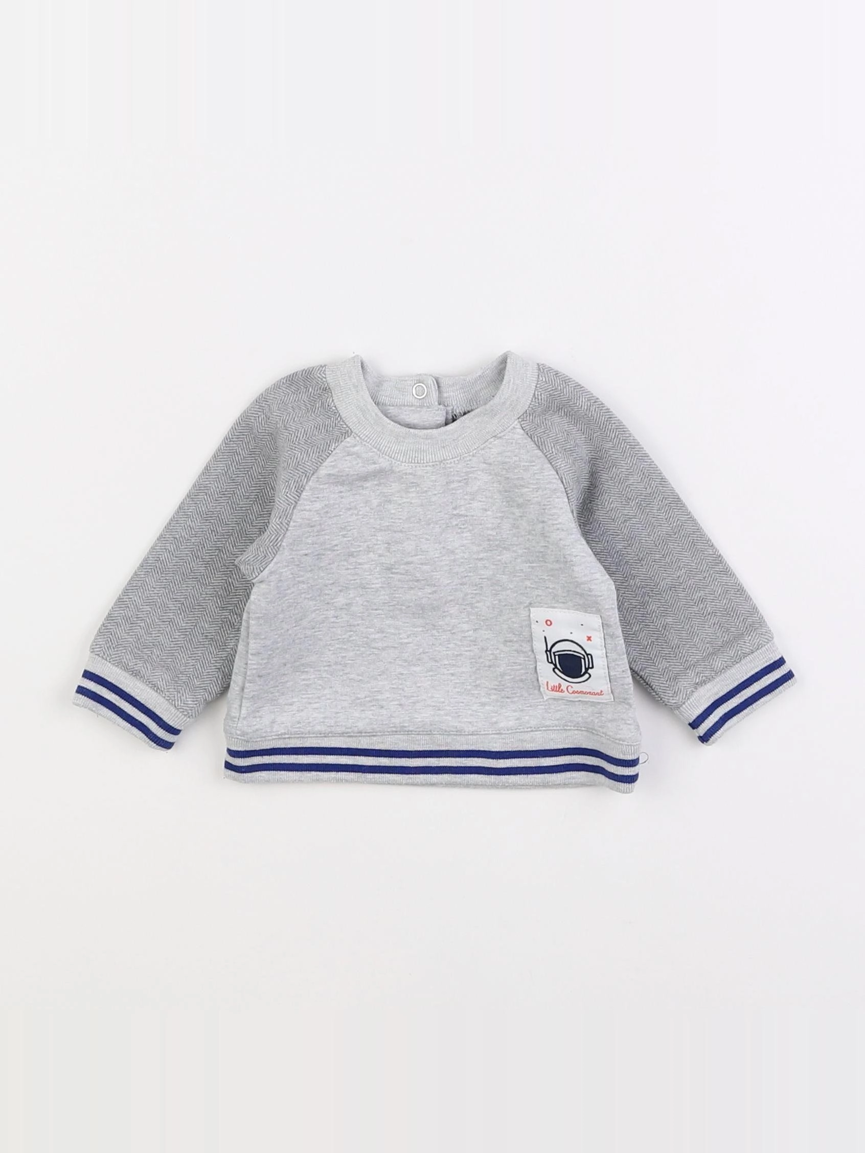 La Redoute - sweat gris - 3 mois