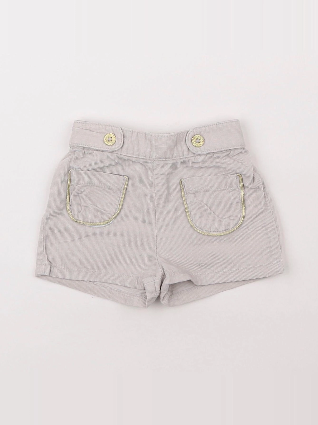 Vertbaudet - short gris - 6 mois
