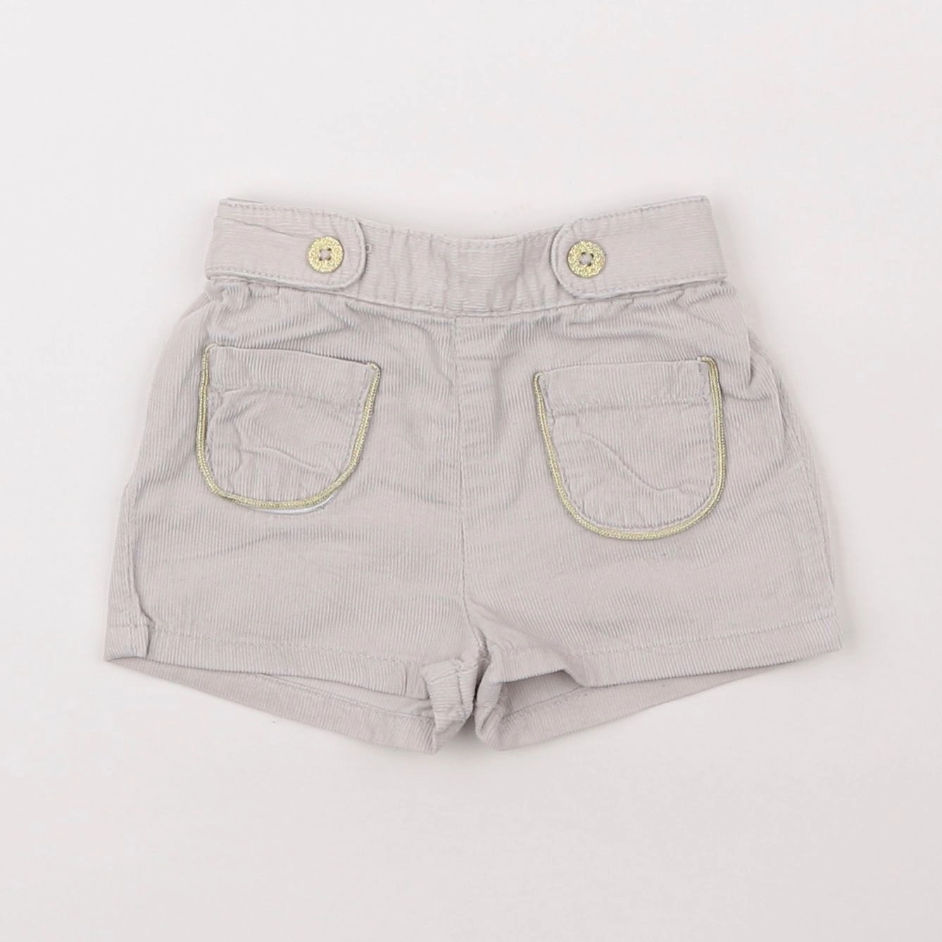 Vertbaudet - short gris - 6 mois