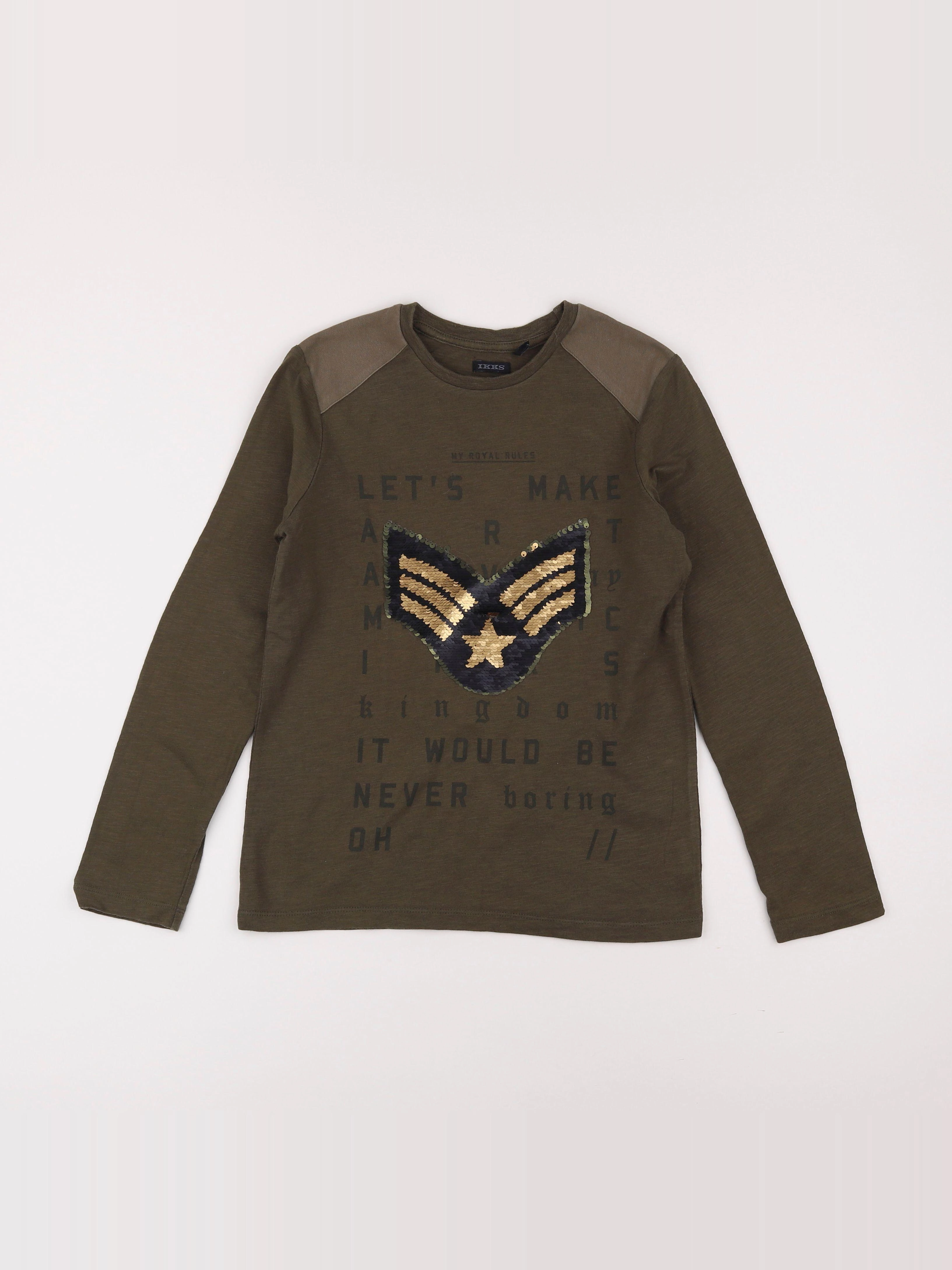 IKKS - tee-shirt vert - 10 ans