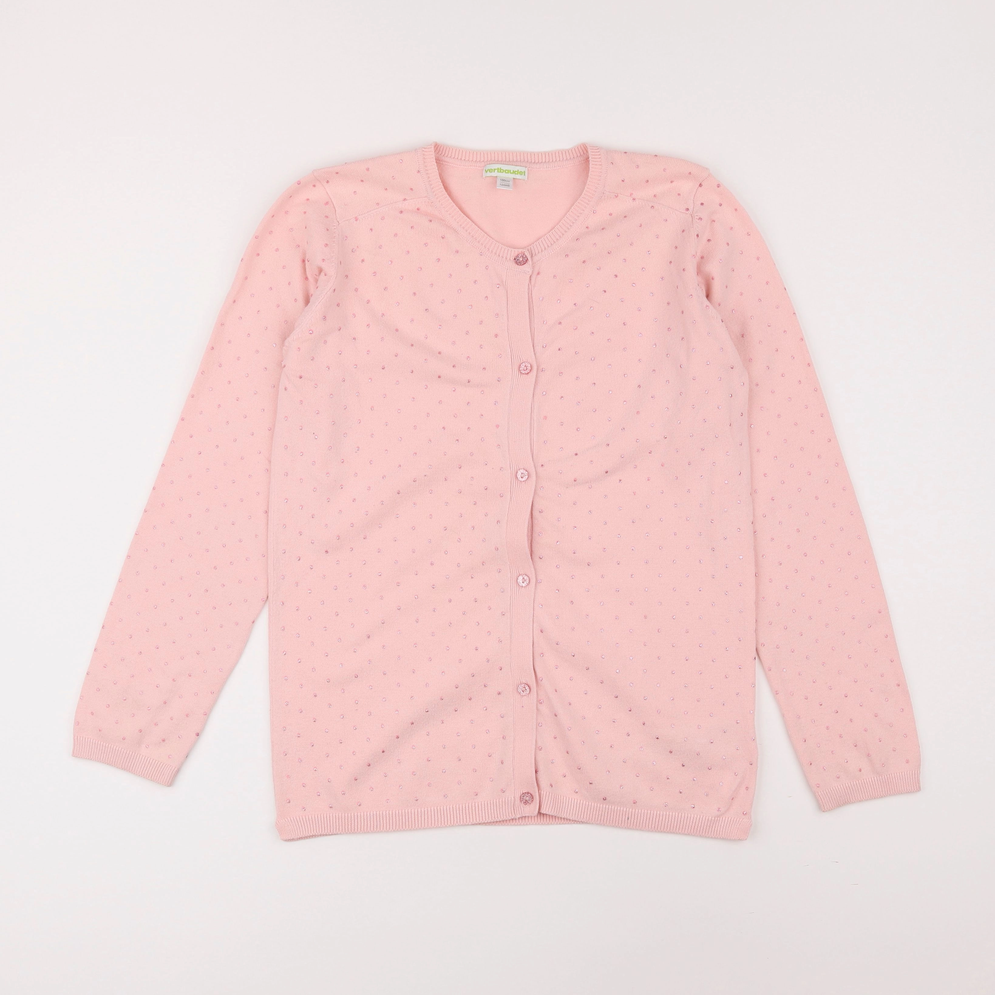 Vertbaudet - gilet rose - 12 ans