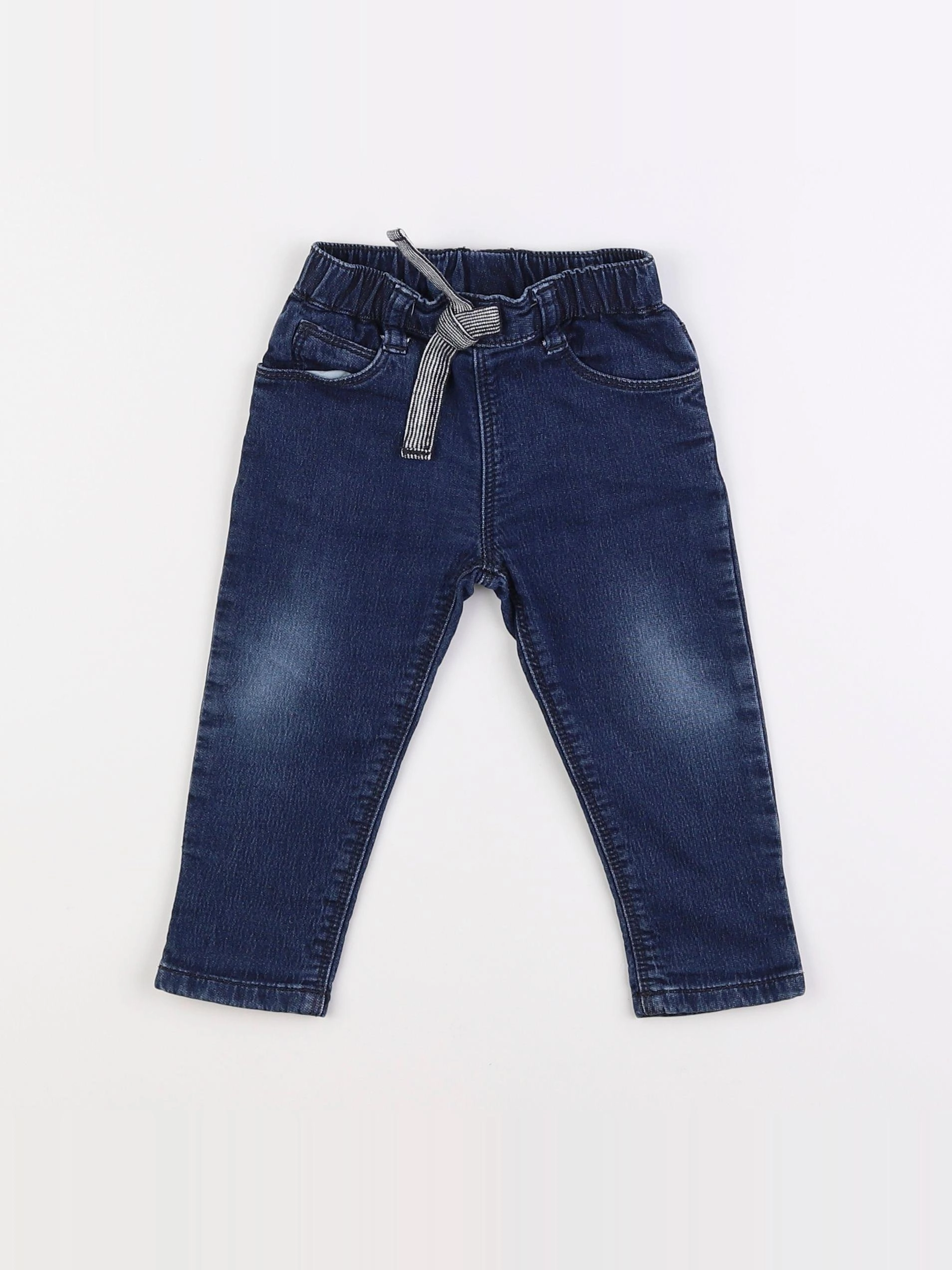 Petit Bateau - jean bleu - 12 mois