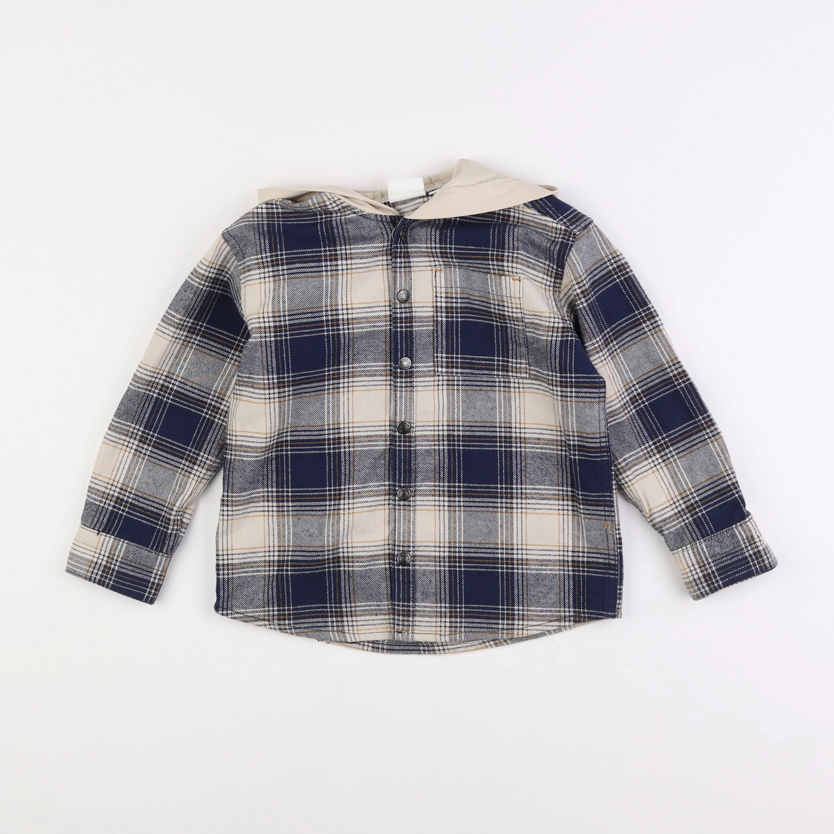 Vertbaudet - chemise marron - 4 ans