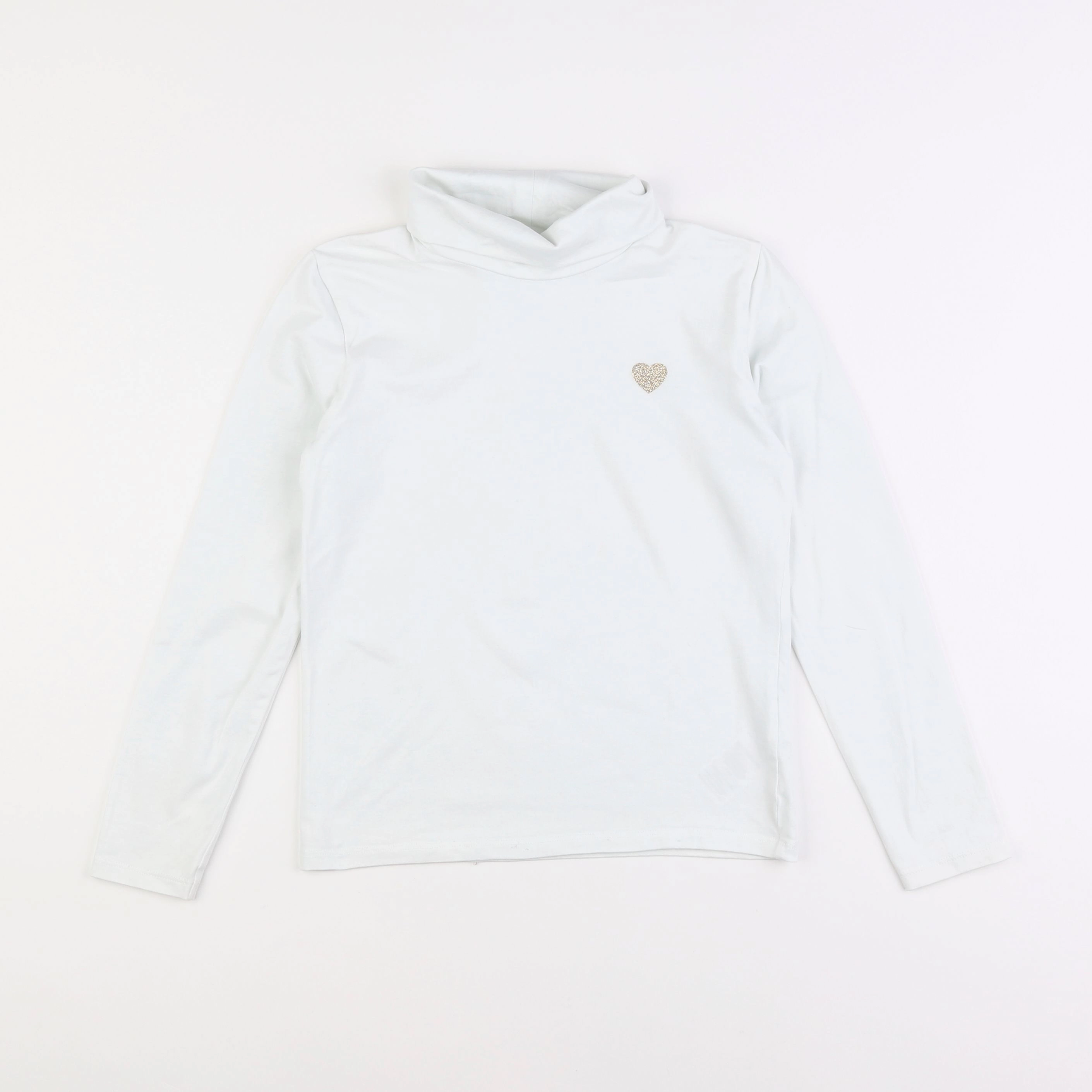 Vertbaudet - sous-pull blanc - 8 ans