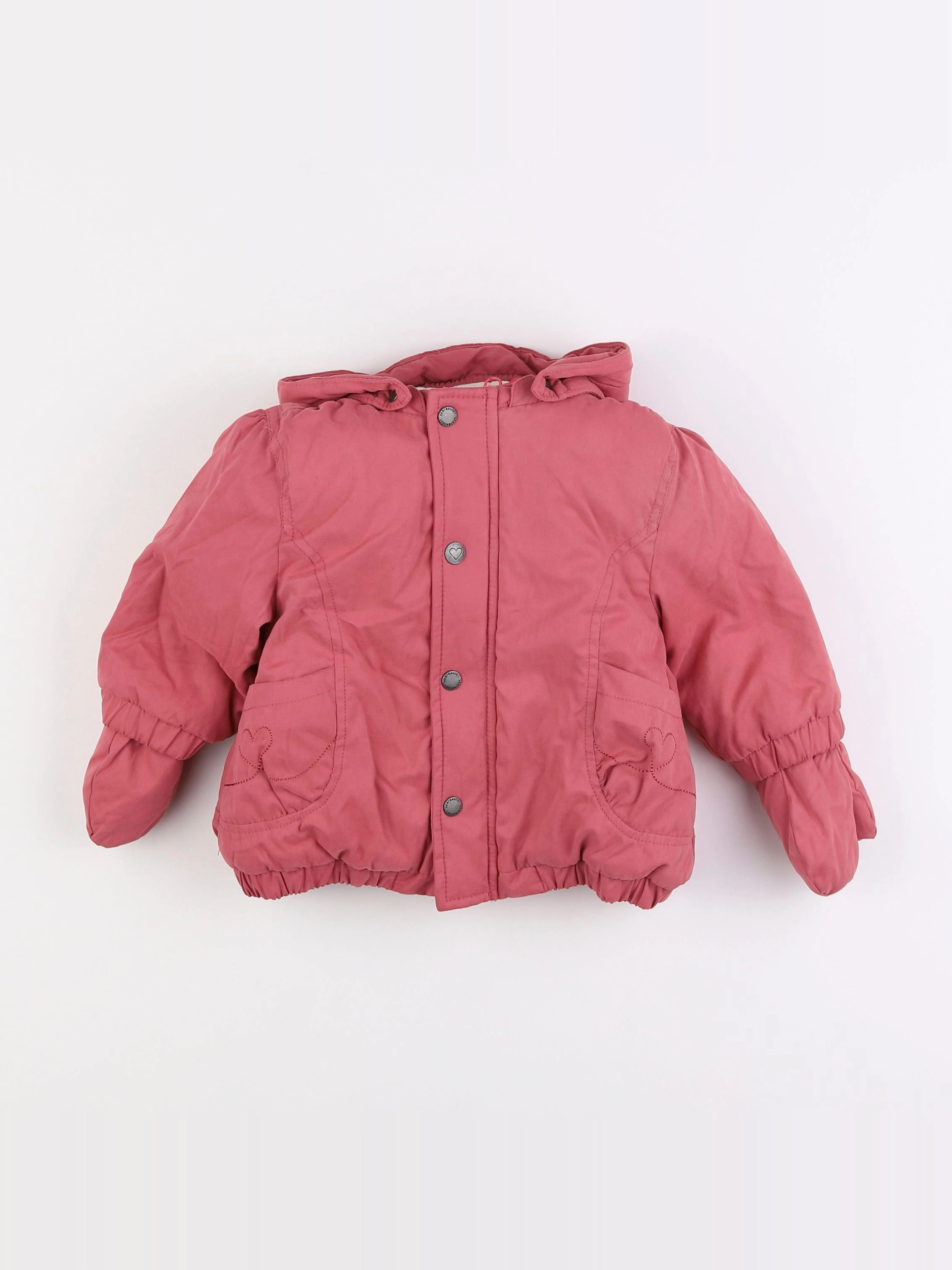 Vertbaudet - parka rose - 9 mois