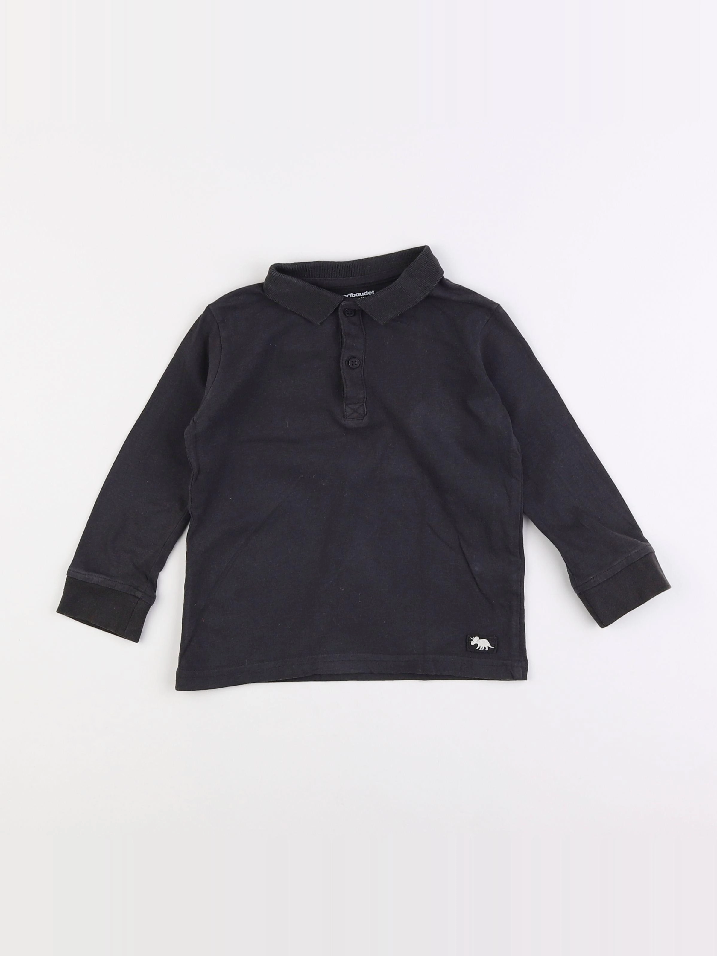Vertbaudet - polo gris - 4 ans