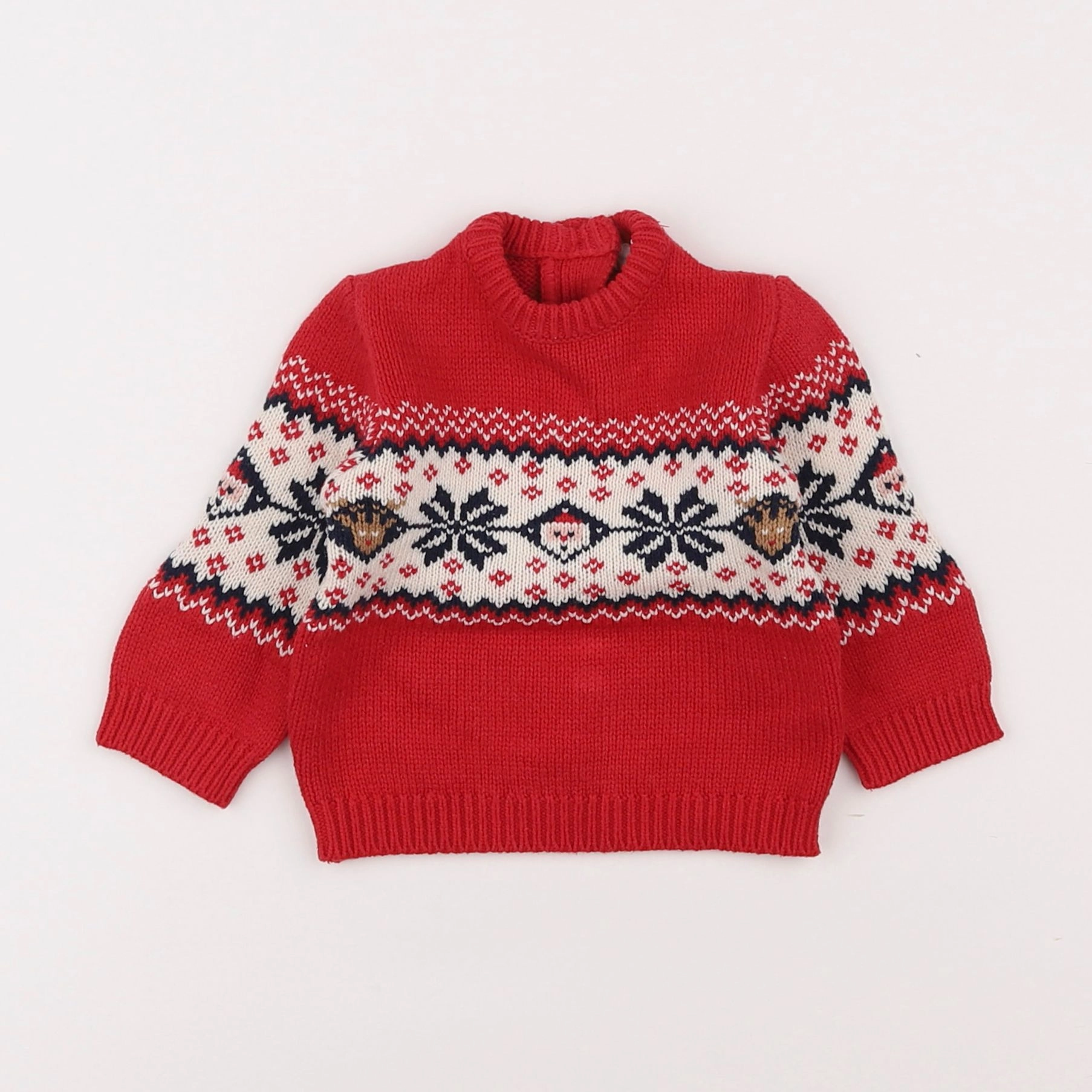 Vertbaudet - gilet rouge - 6 mois