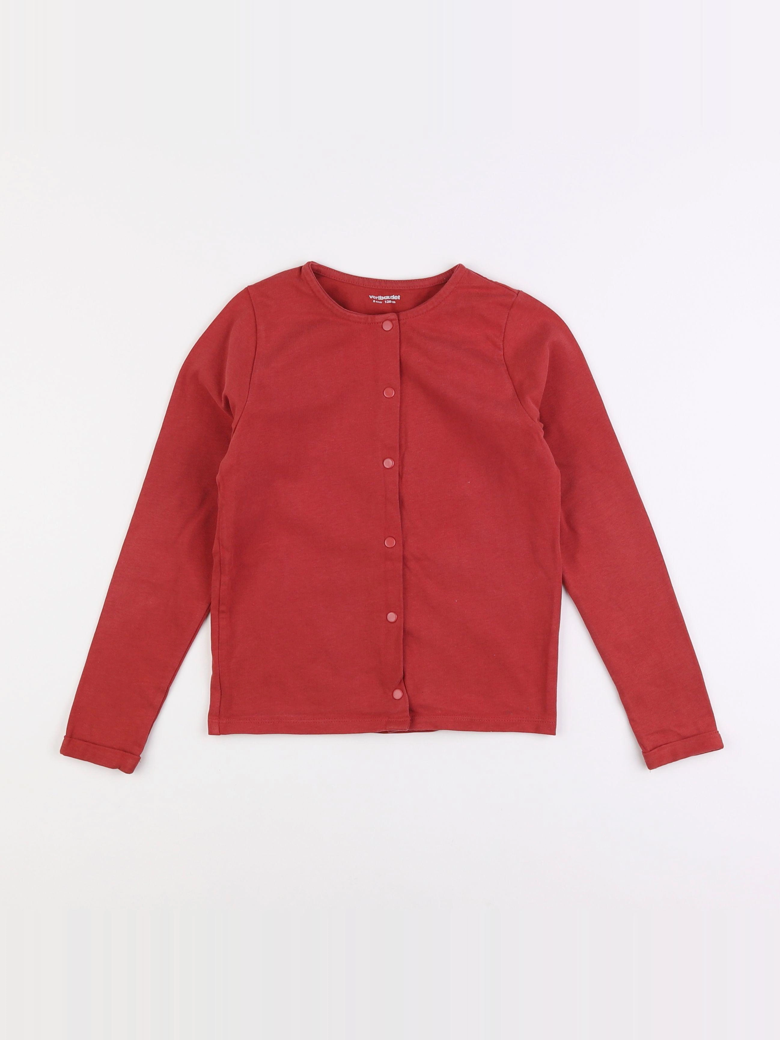 Vertbaudet - sweat rose - 8 ans