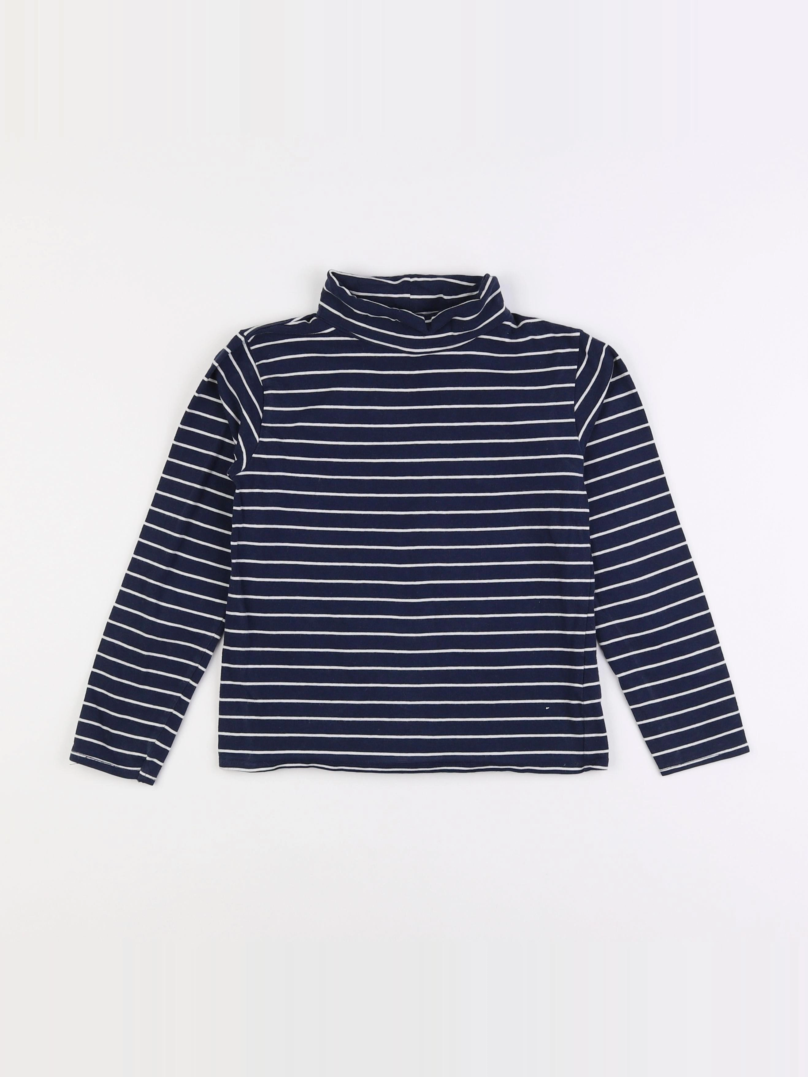 Vertbaudet - sous-pull bleu - 8 ans