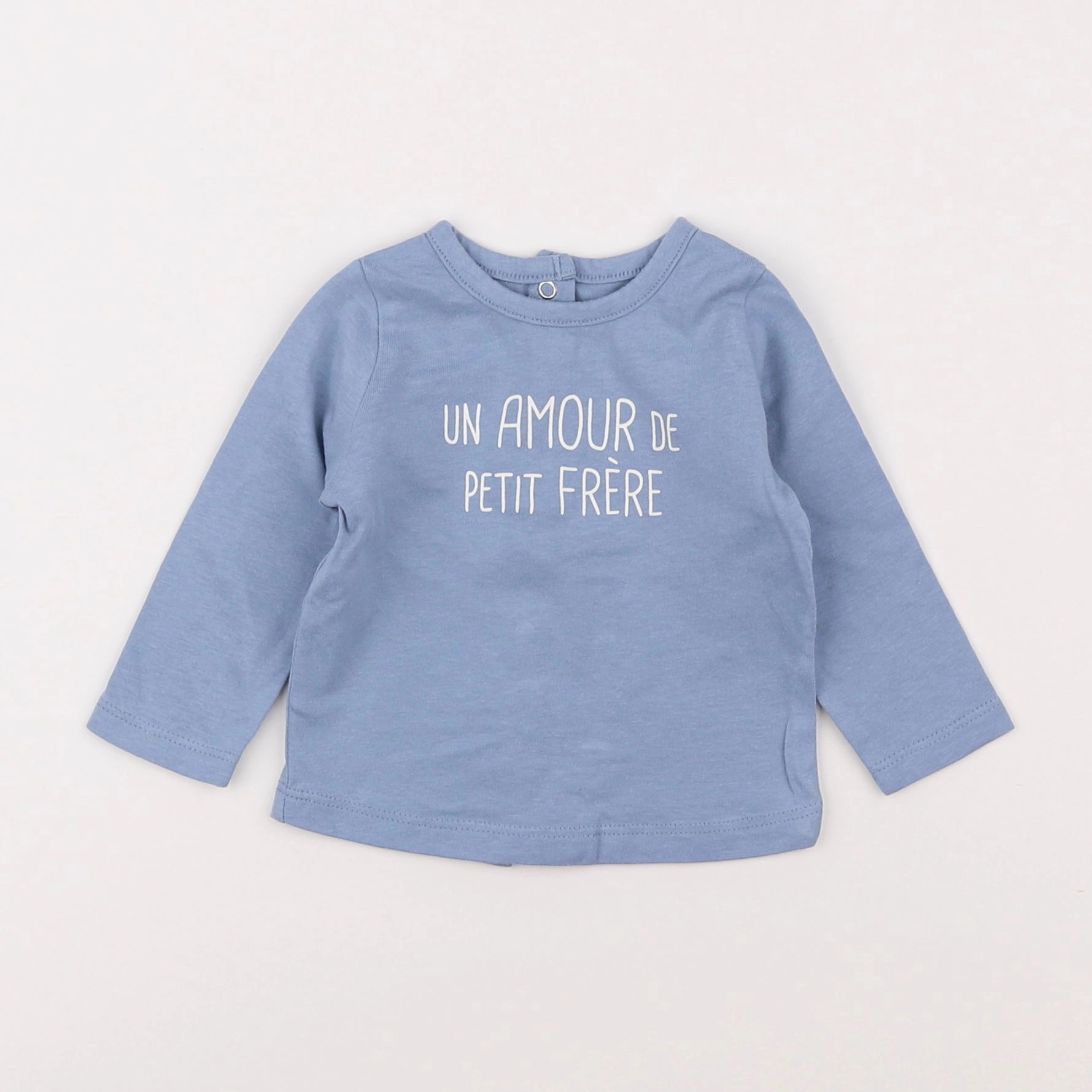 Vertbaudet - tee-shirt bleu - 3 mois