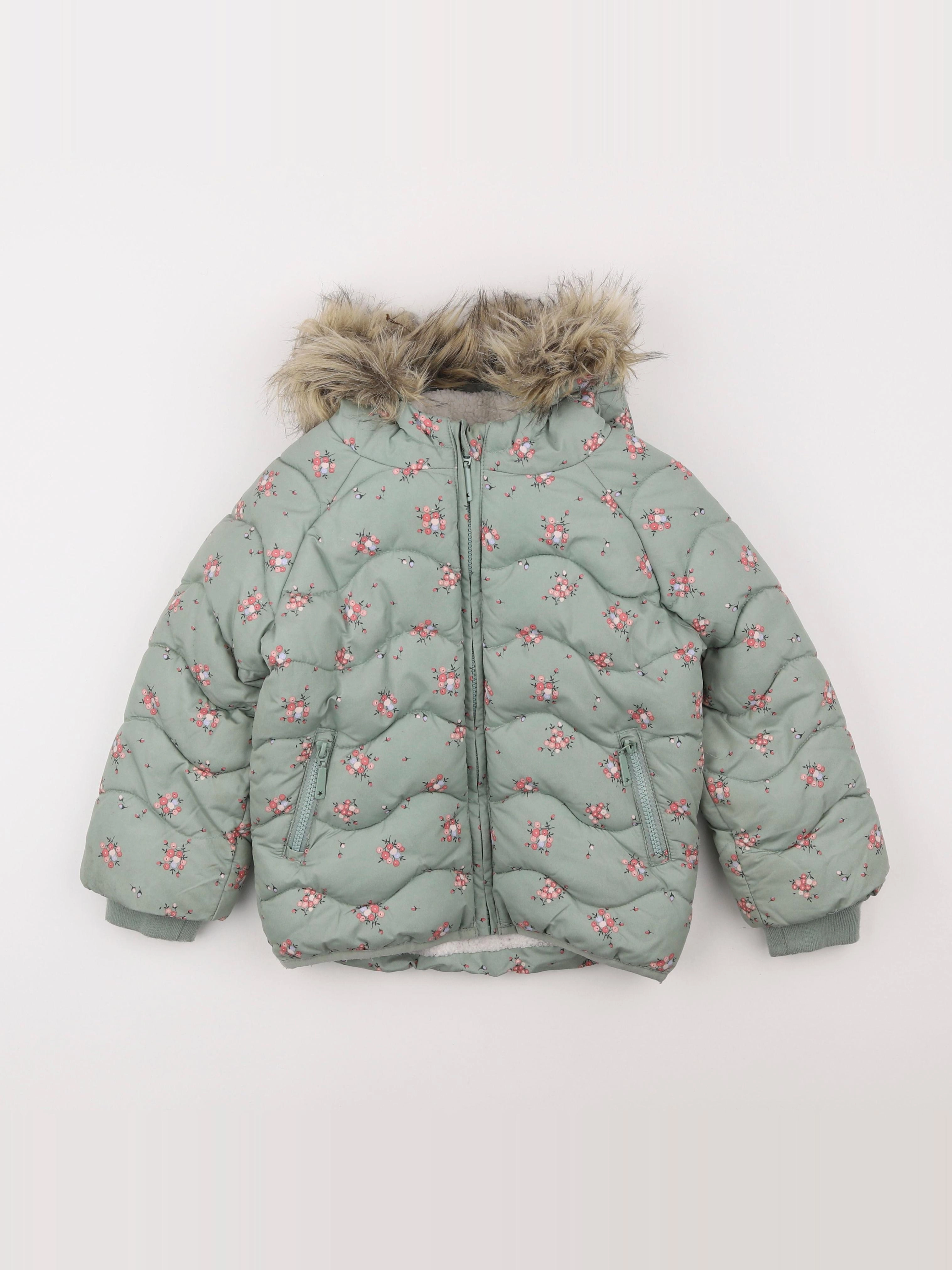 Vertbaudet - doudoune vert - 5 ans