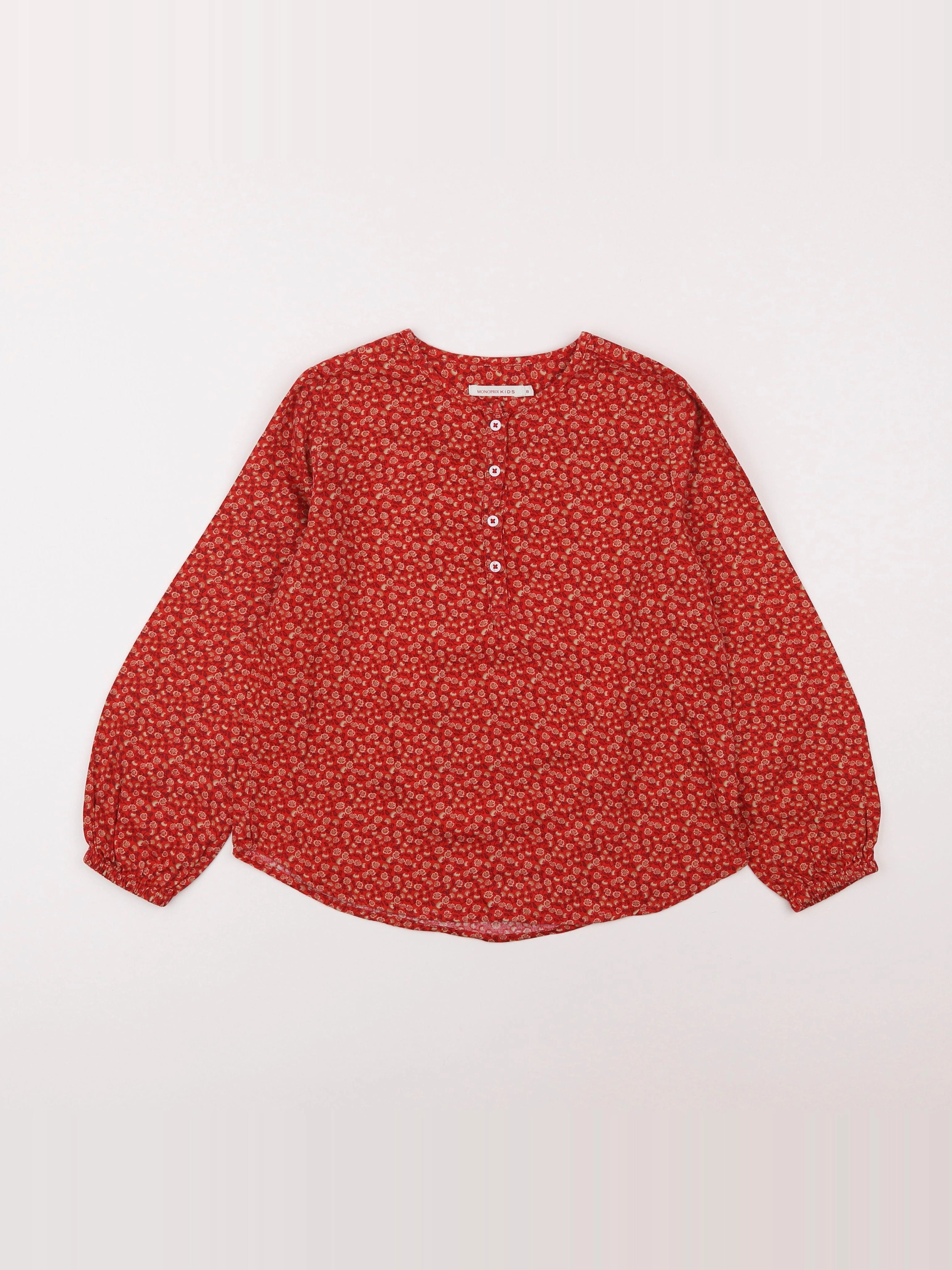 Cyrillus - blouse rouge - 8 ans