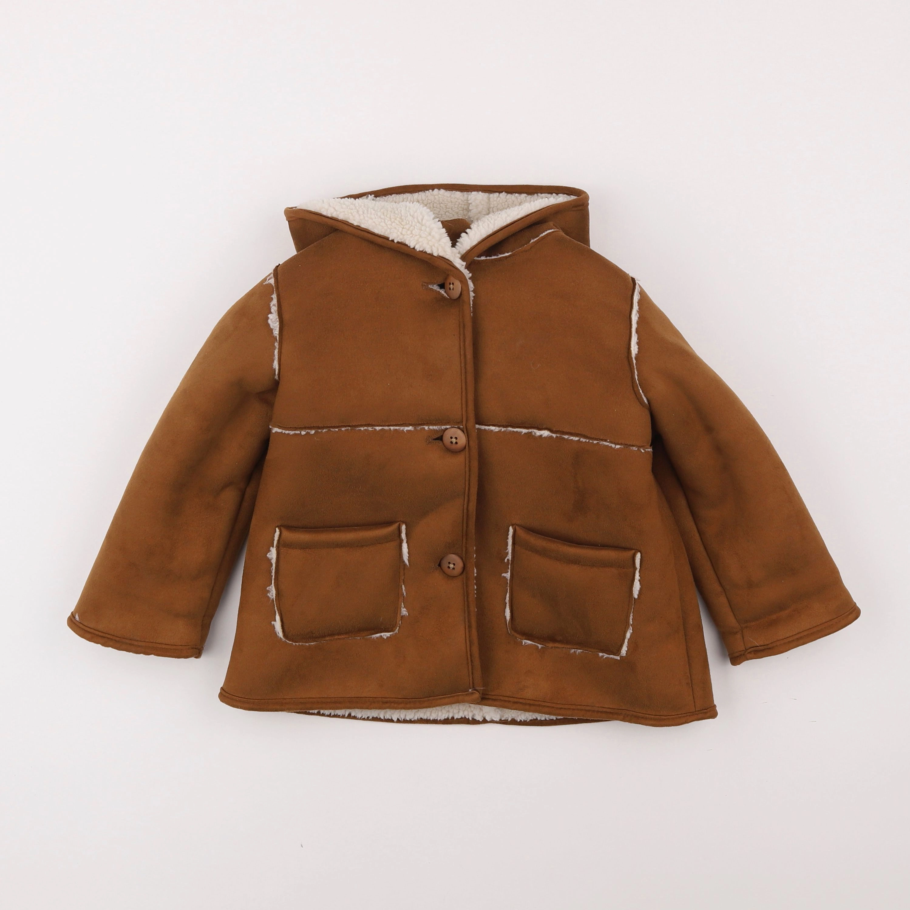 Zara - manteau marron - 2/3 ans