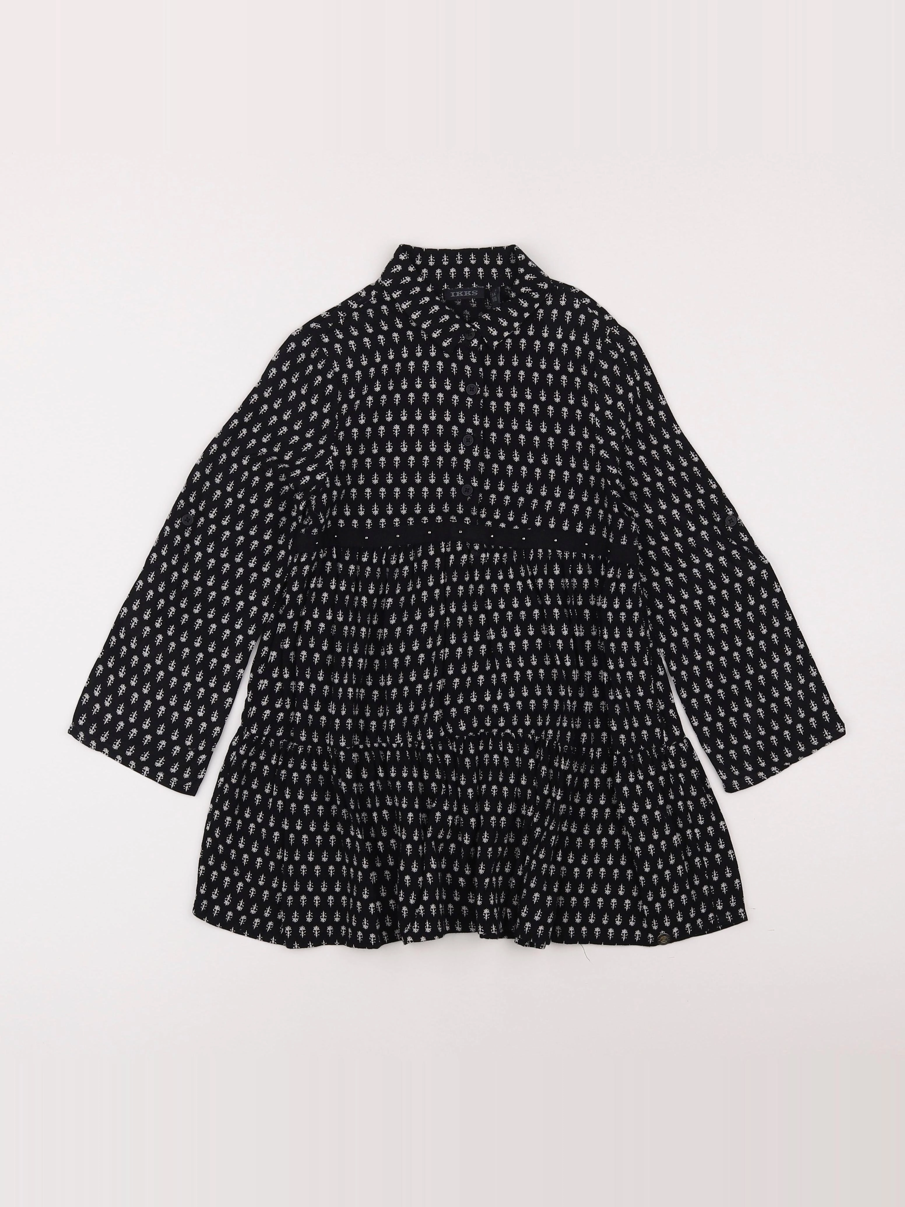 IKKS - robe noir, blanc - 5 ans