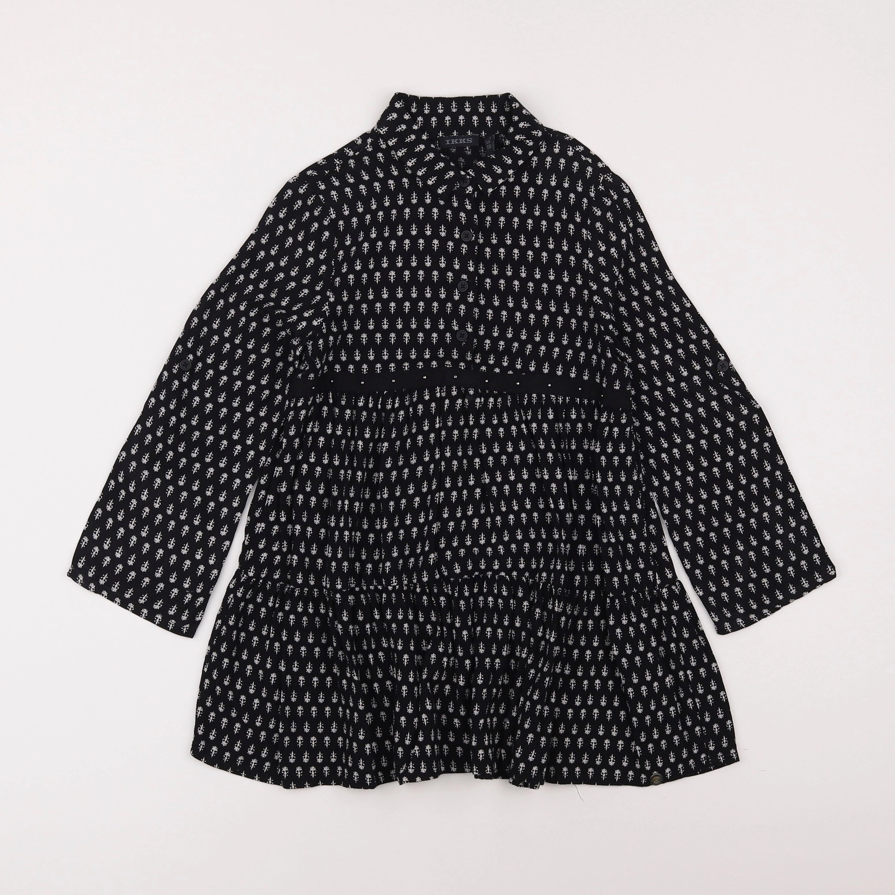 IKKS - robe noir, blanc - 5 ans