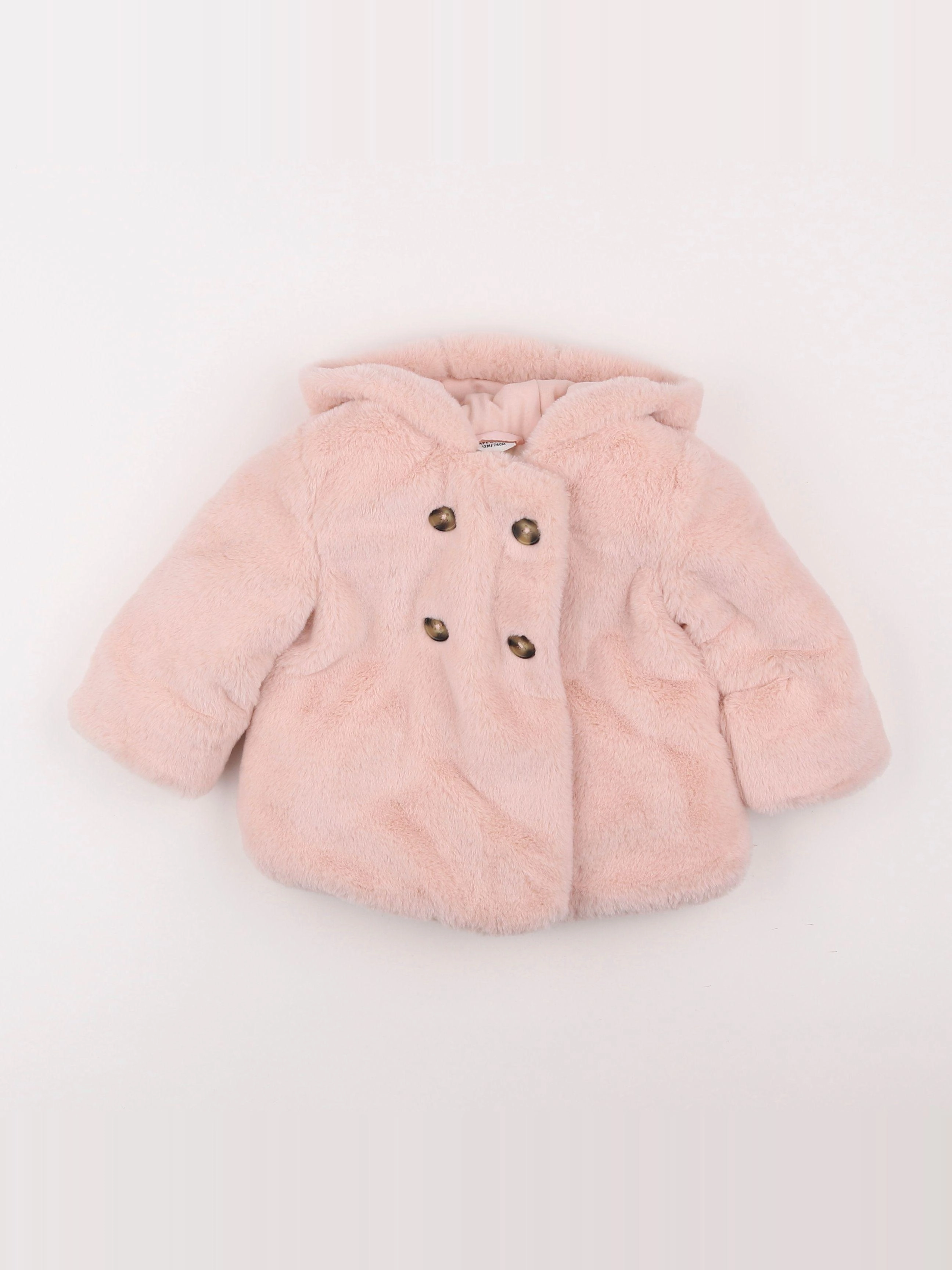 Tape à l'oeil - manteau rose - 12 mois