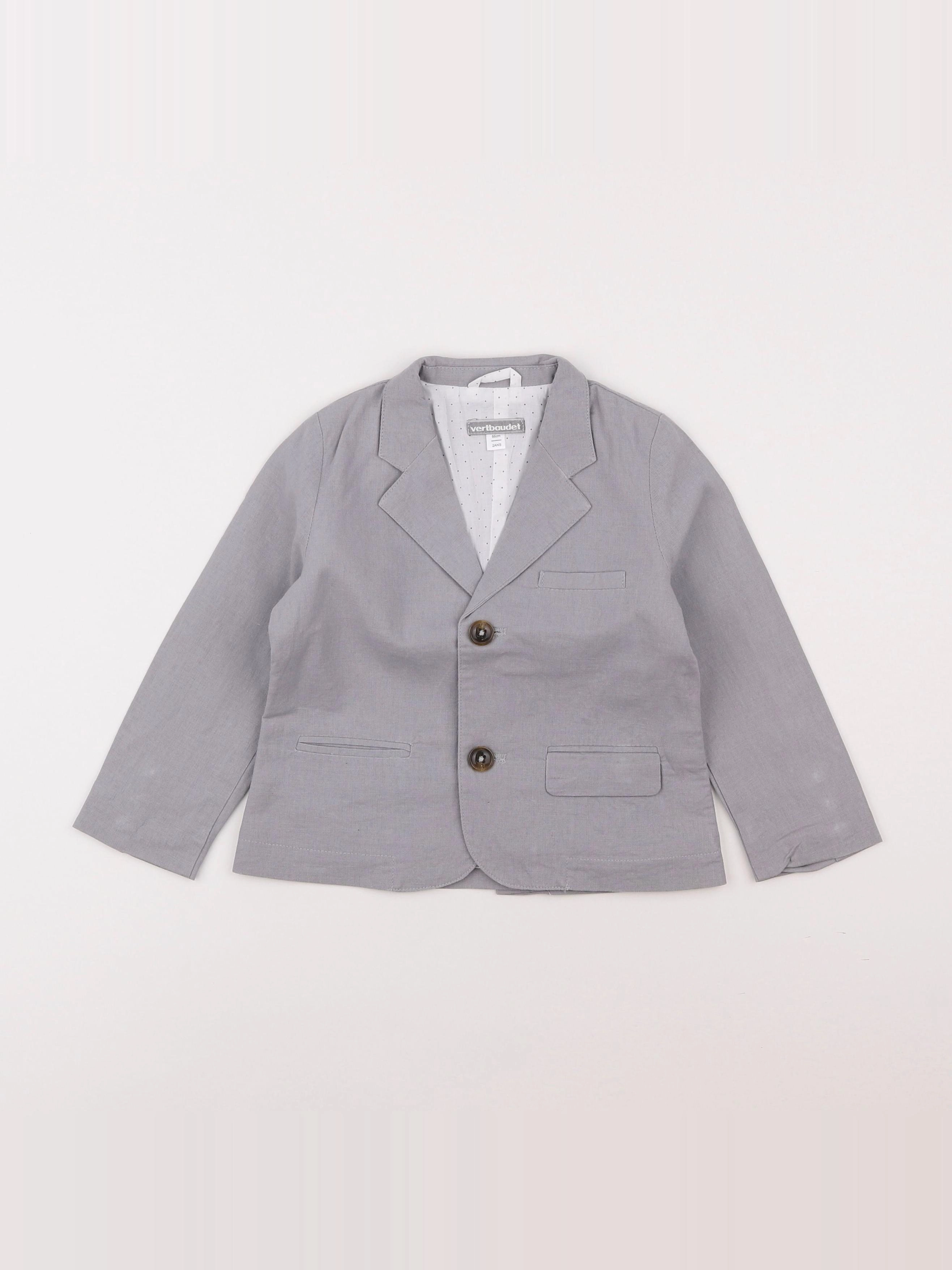 Vertbaudet - veste gris - 2 ans