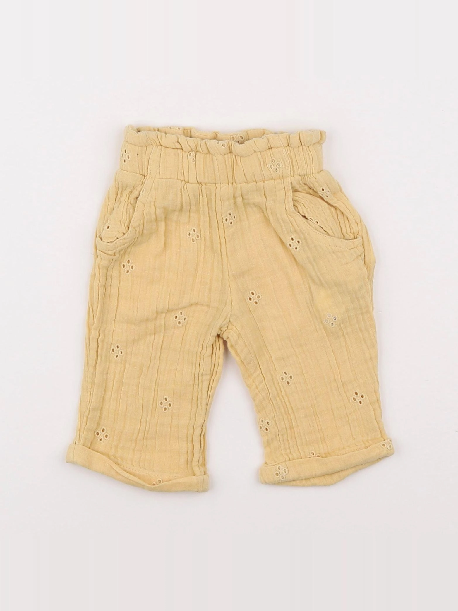 Tape à l'oeil - pantalon jaune - 3 mois