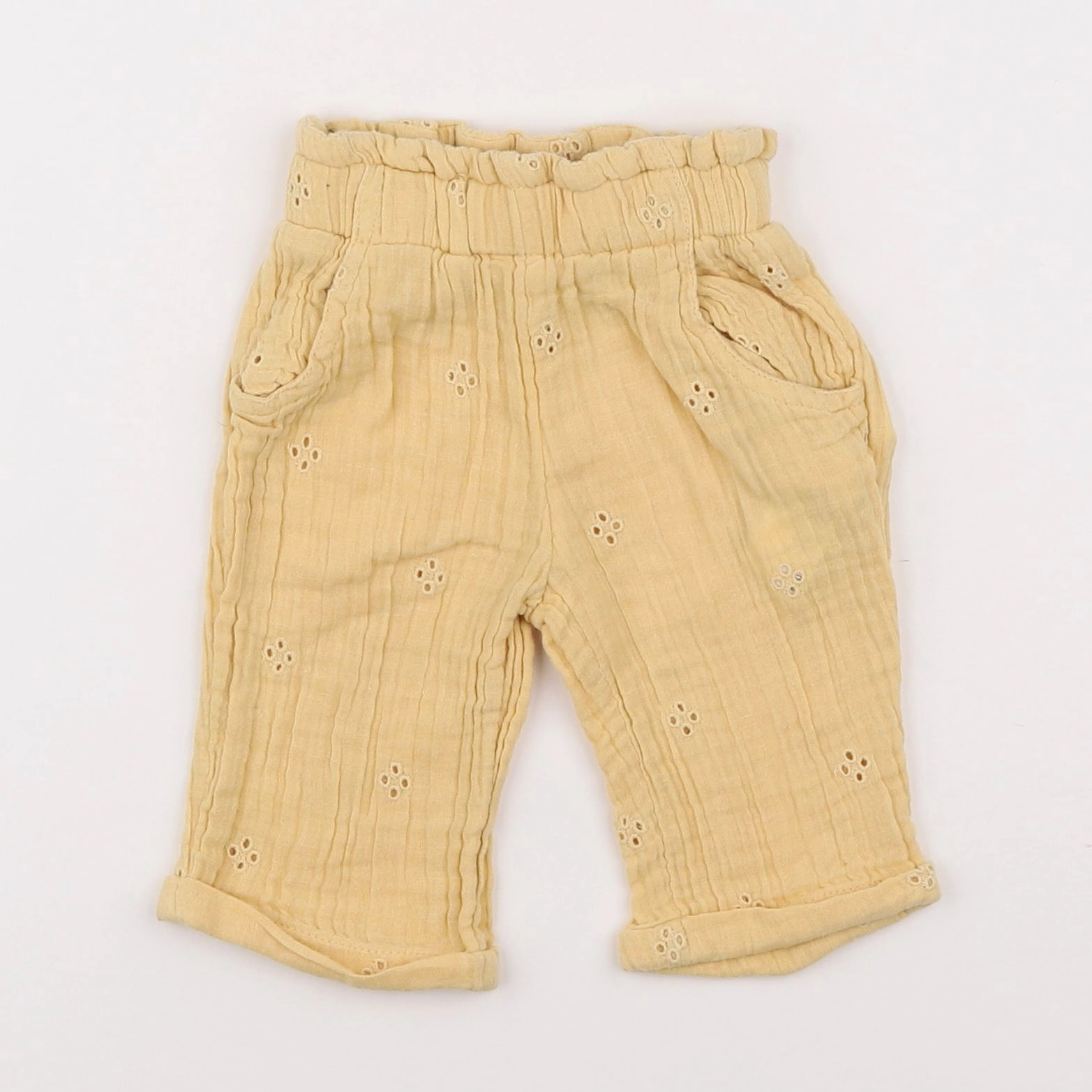 Tape à l'oeil - pantalon jaune - 3 mois