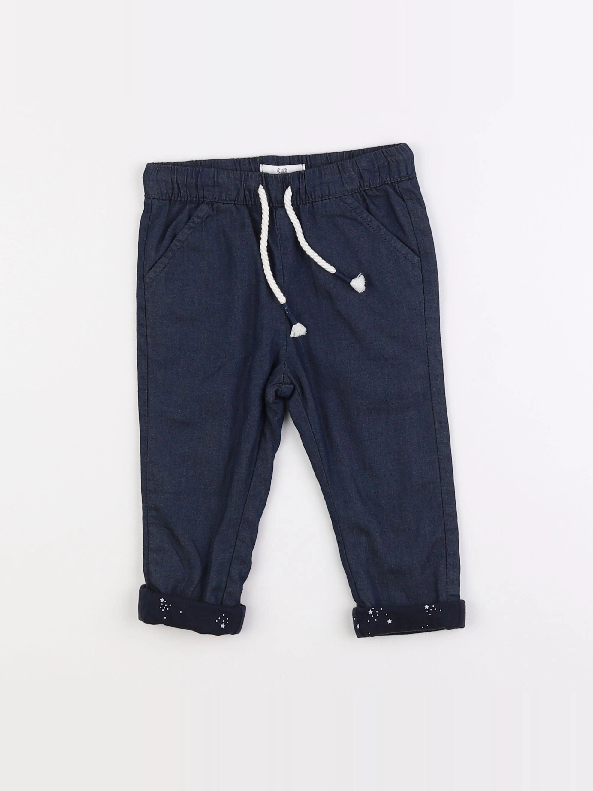 La Redoute - pantalon bleu - 18 mois