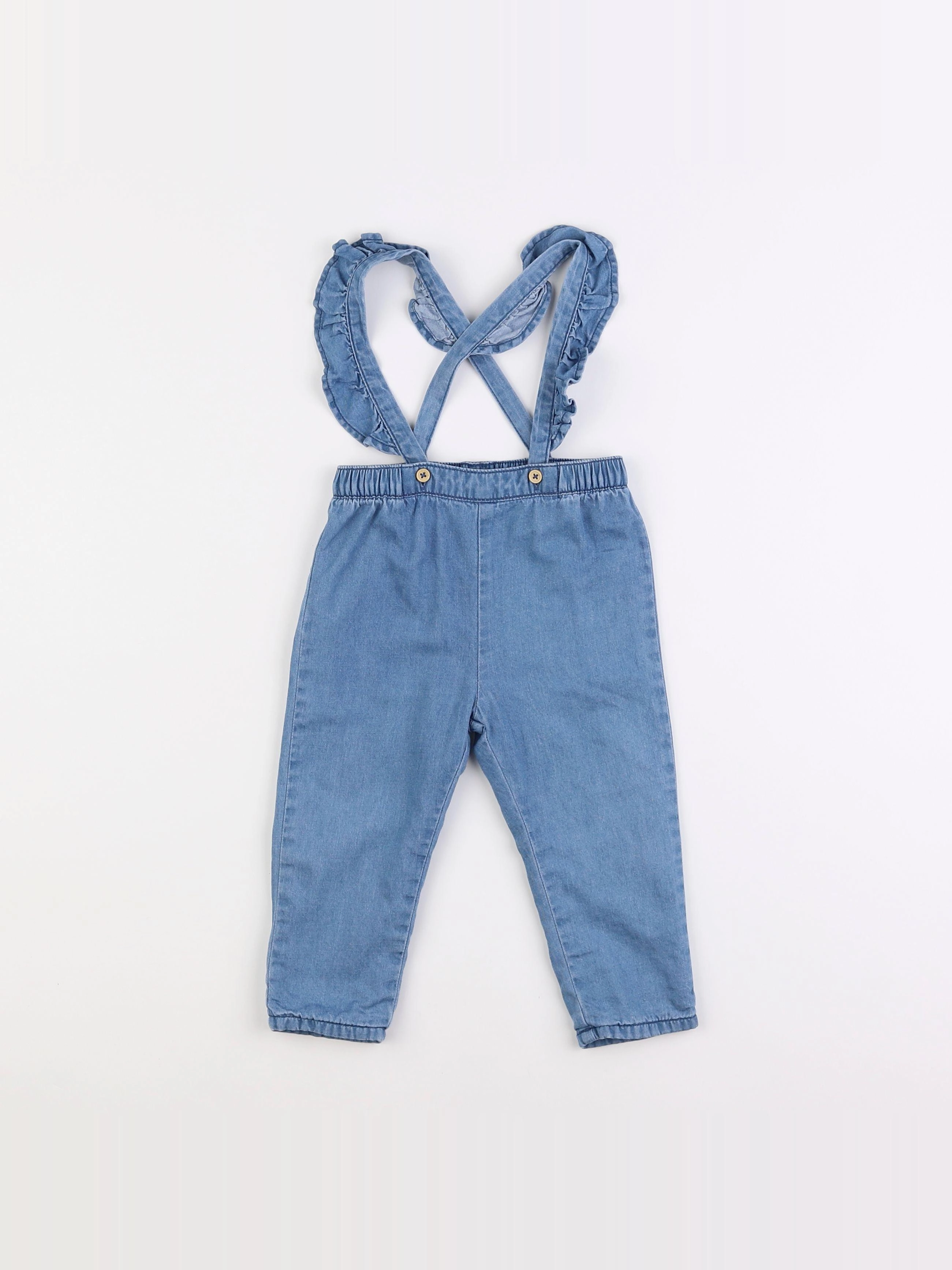 Boutchou - pantalon bleu - 12 mois