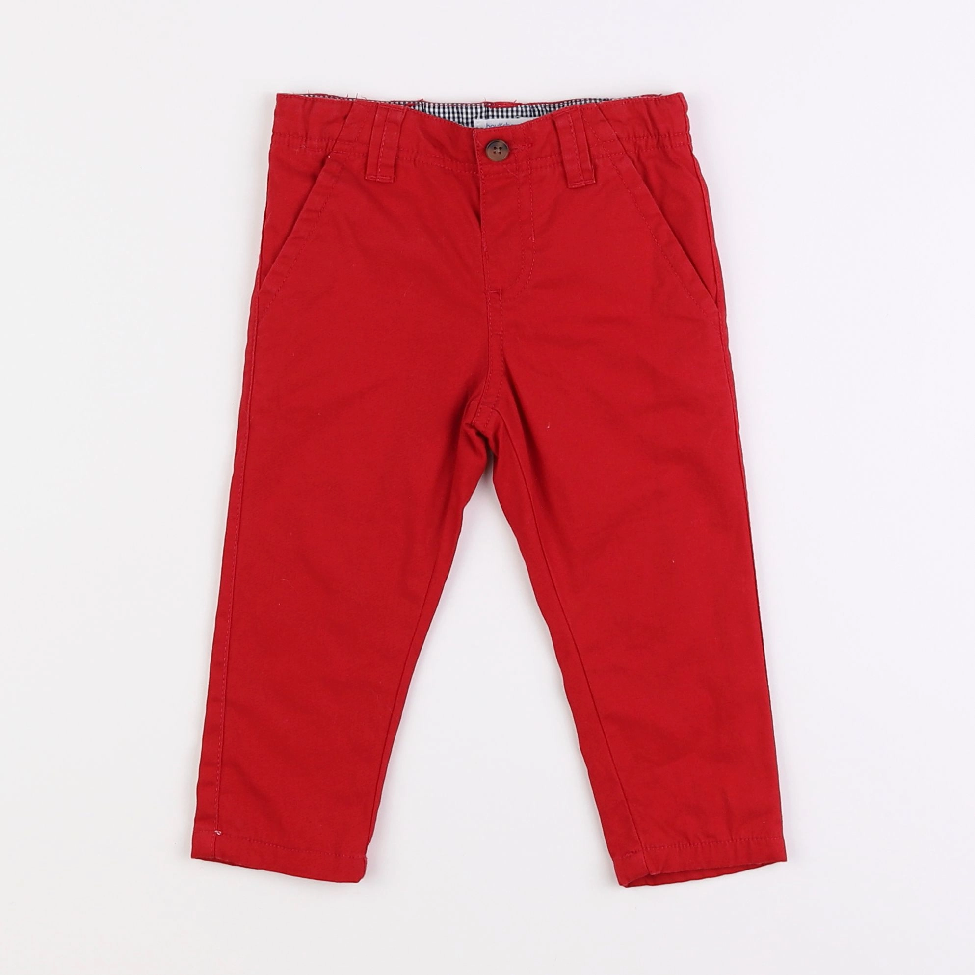 Boutchou - pantalon rouge - 12 mois