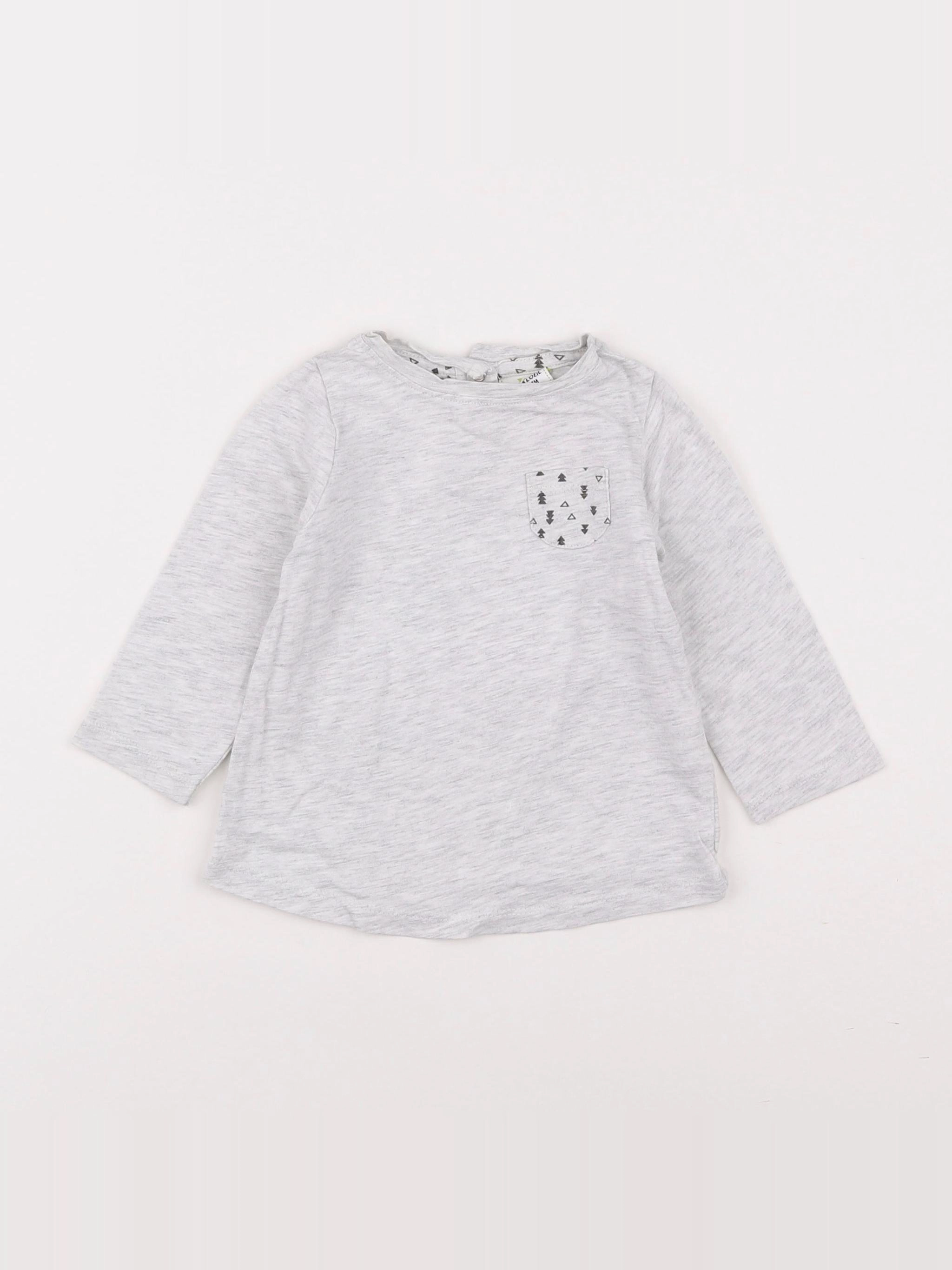 Tape à l'oeil - tee-shirt gris - 9 mois