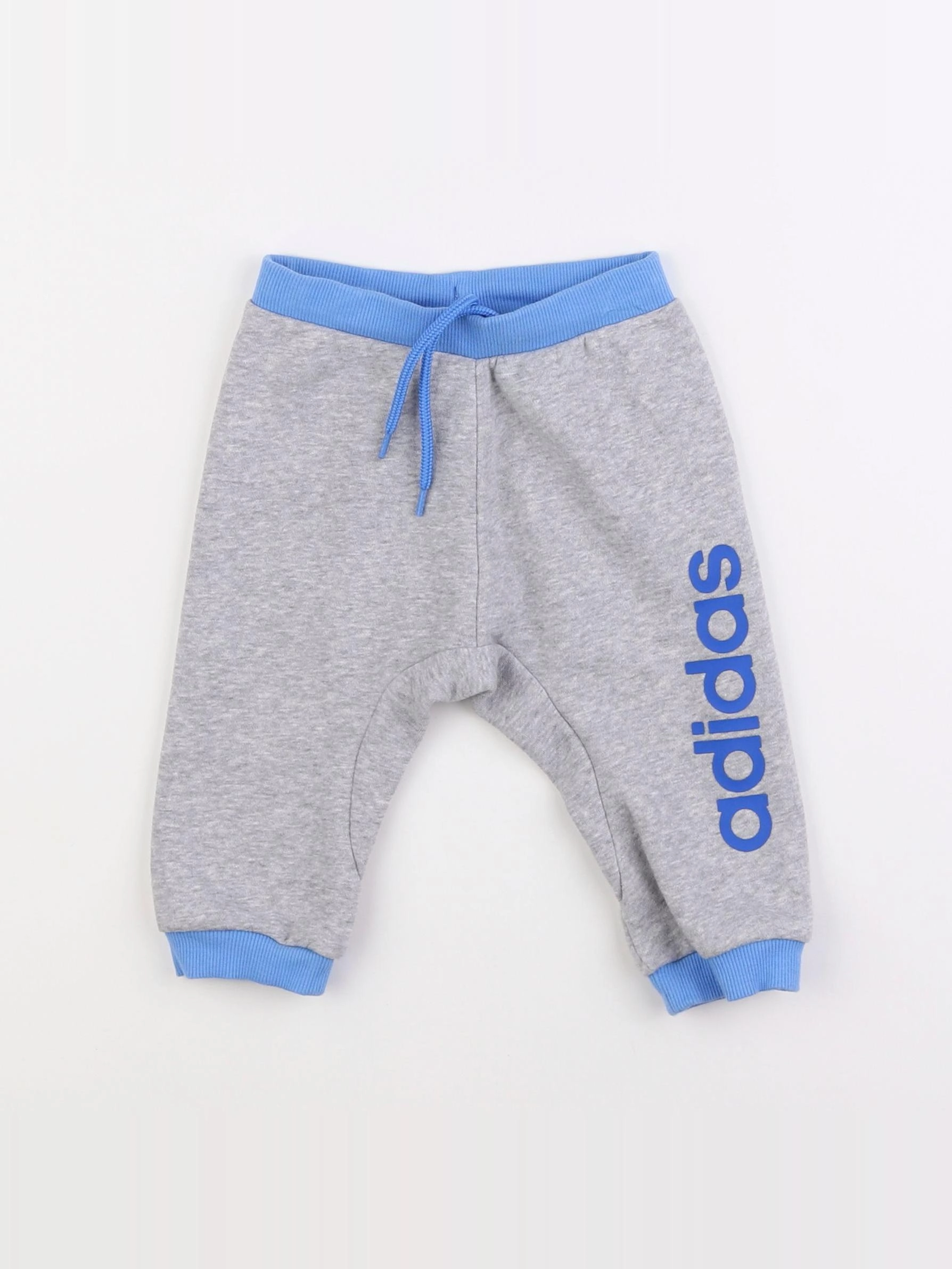 Adidas - jogging gris, bleu - 6/9 mois