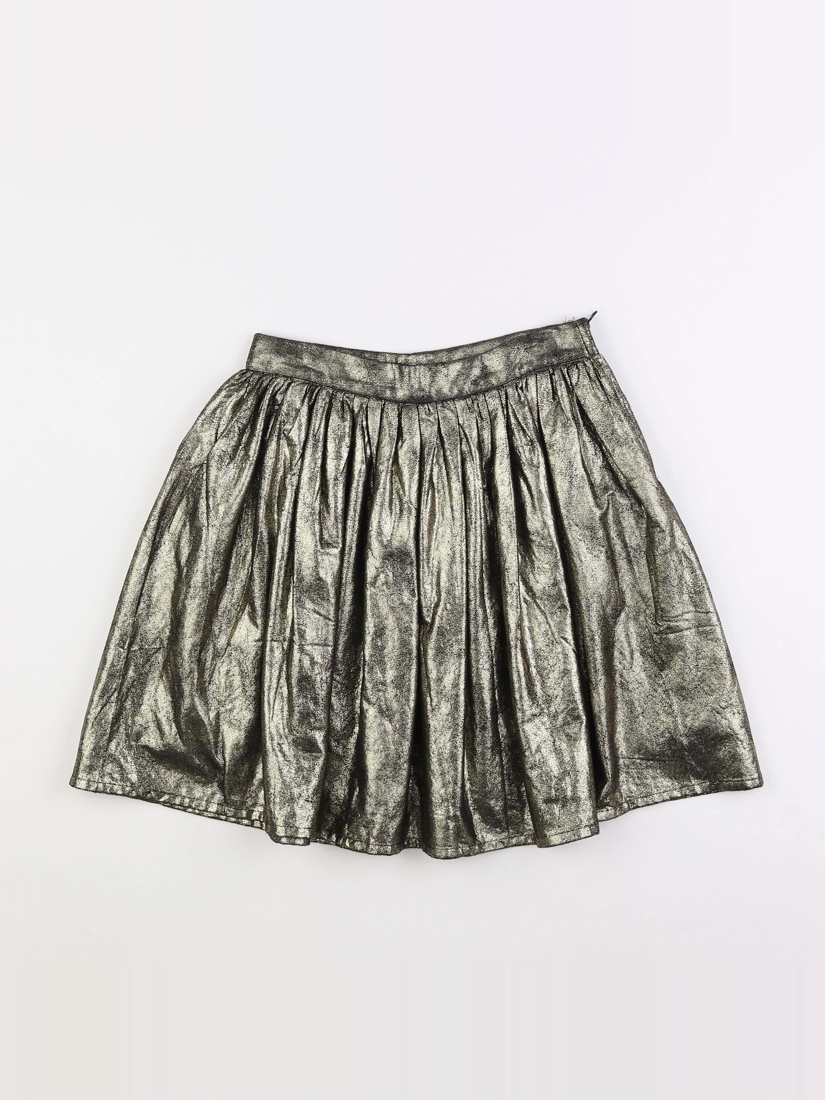 Vertbaudet - jupe noir, or - 12 ans