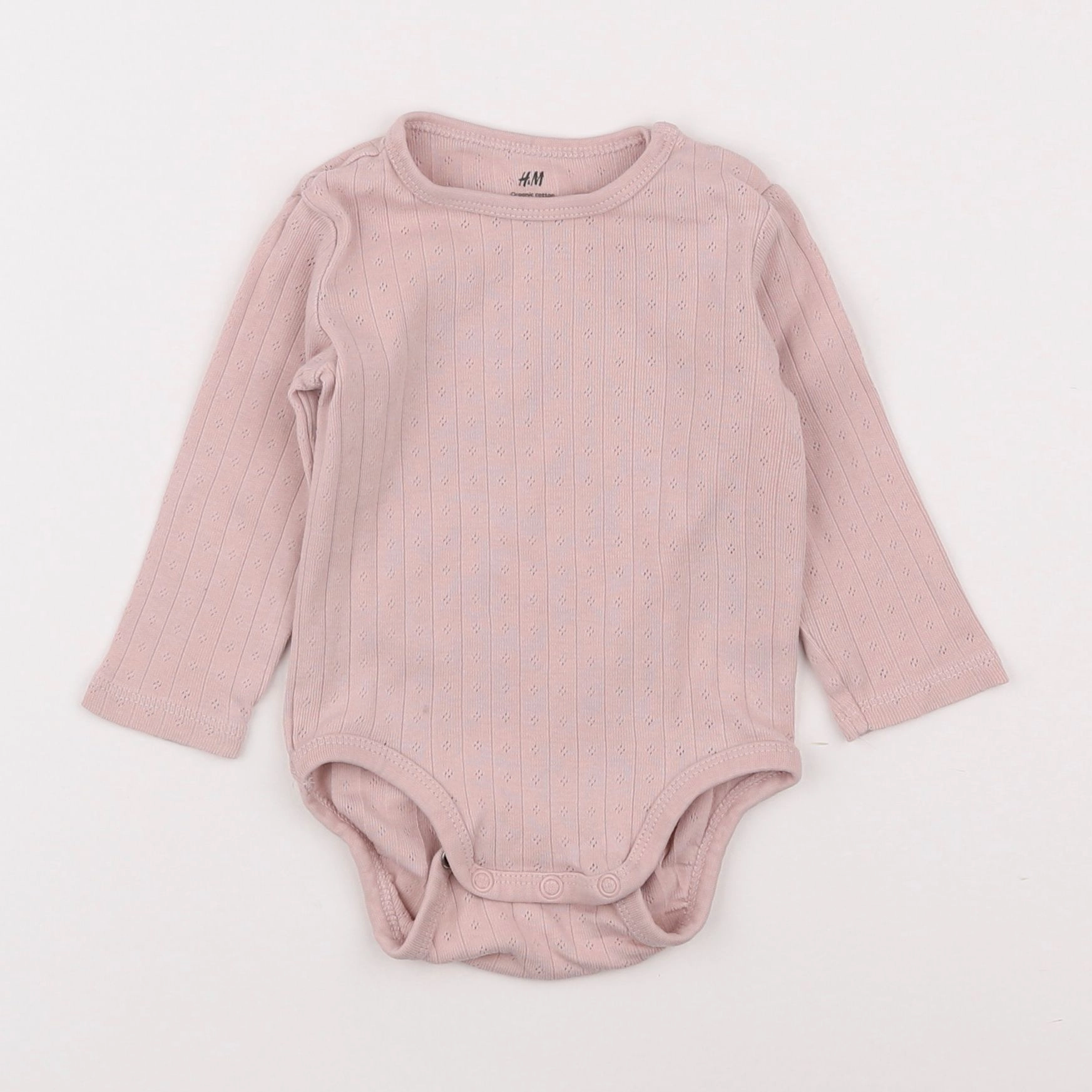 H&M - body rose - 6 mois