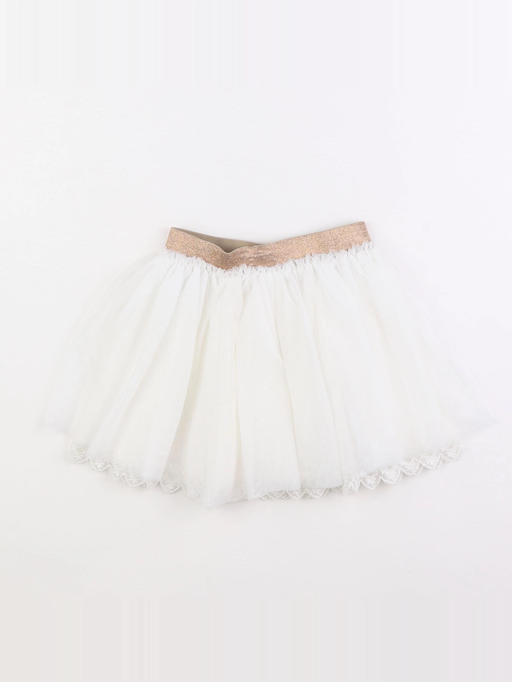 Vertbaudet - jupe blanc - 3 ans