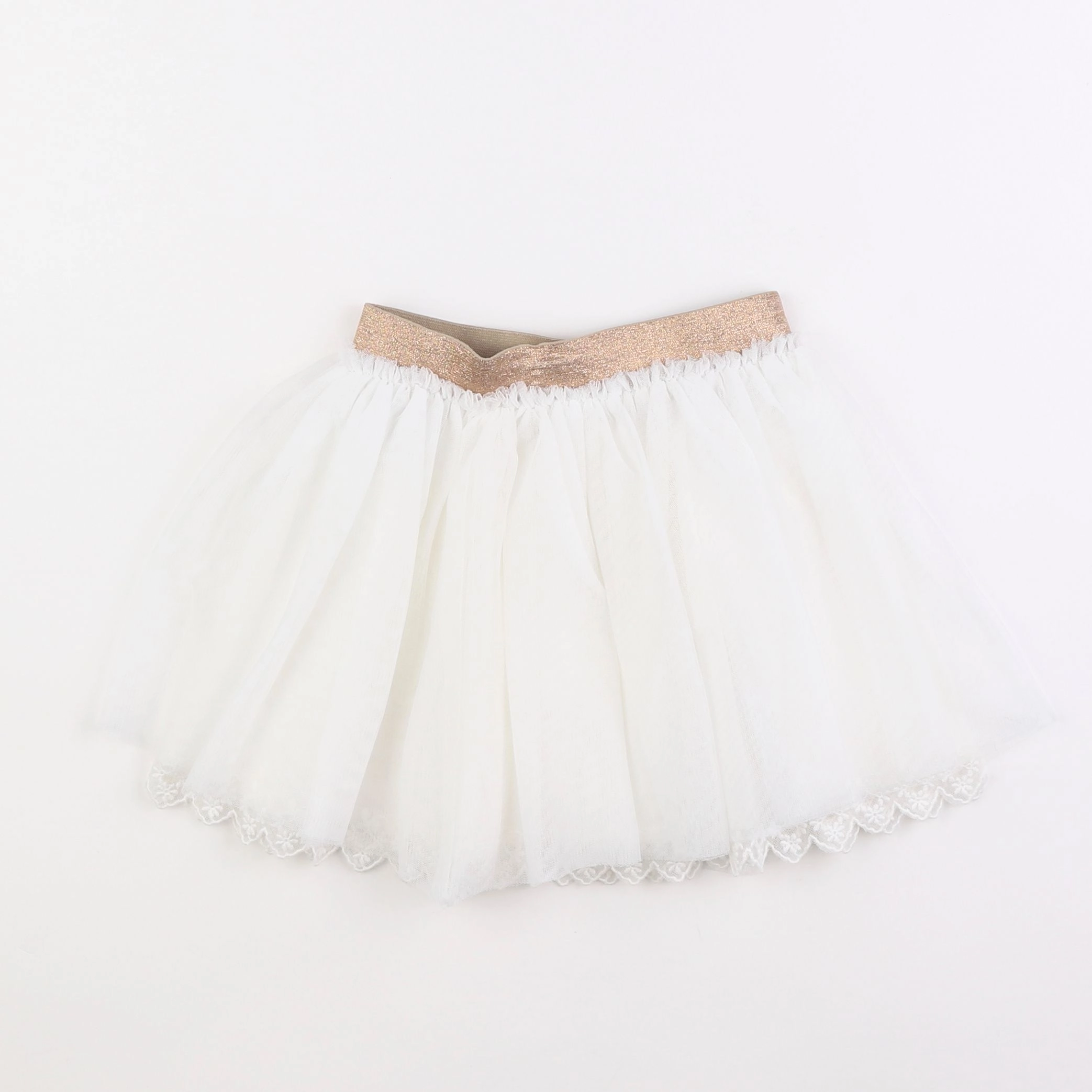Vertbaudet - jupe blanc - 3 ans