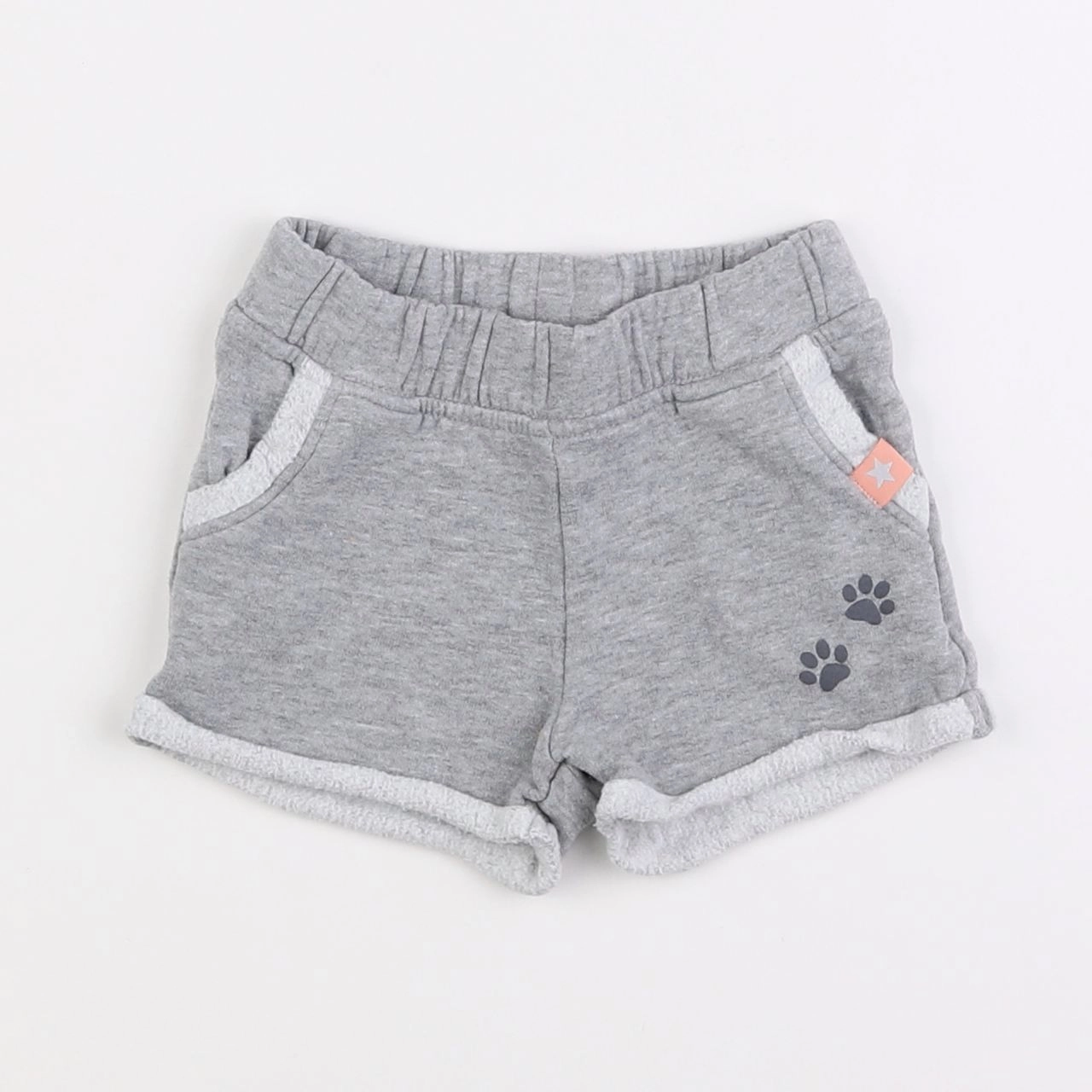 Vertbaudet - short gris - 12 mois