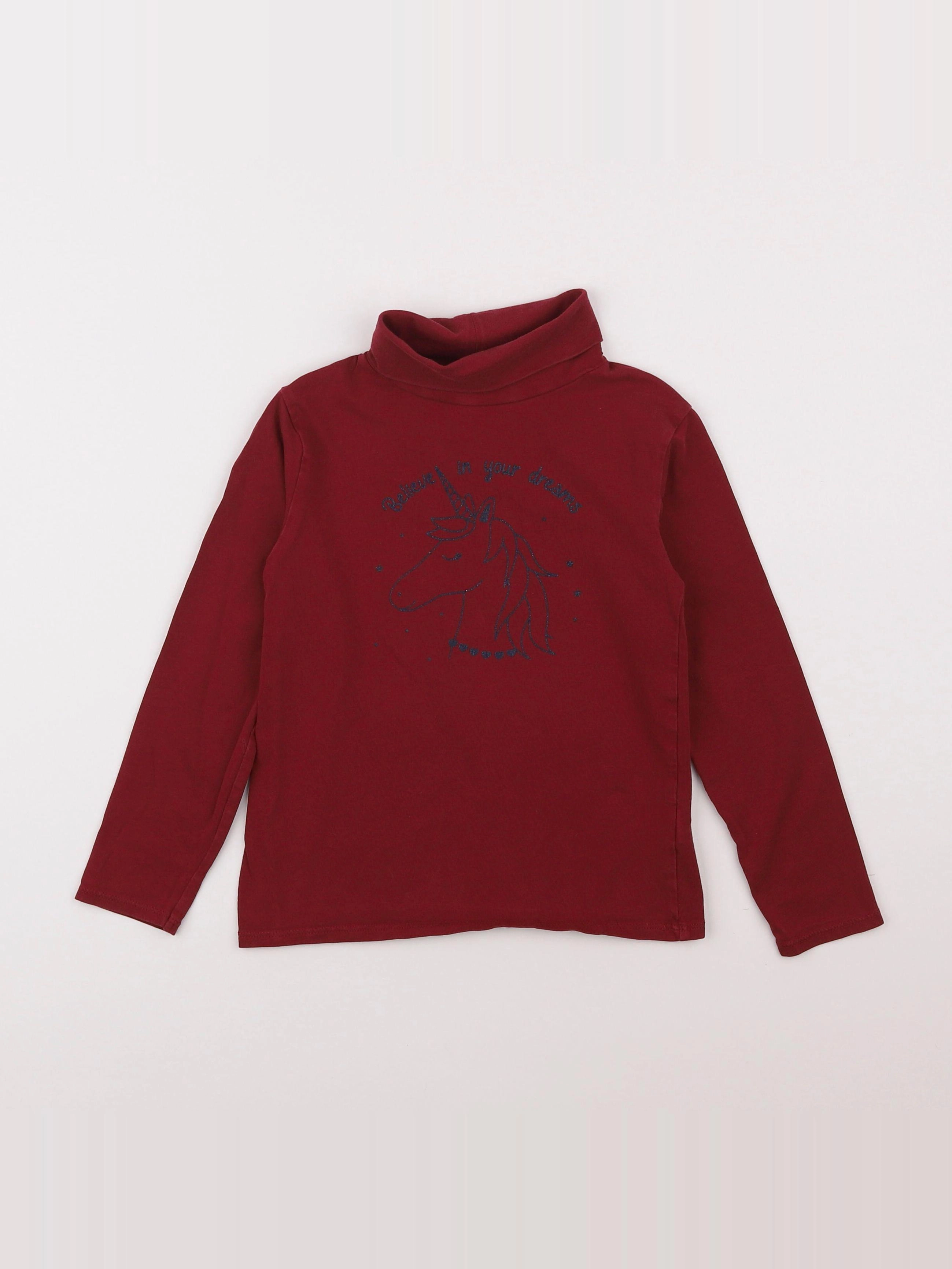Vertbaudet - sous-pull rouge - 6 ans