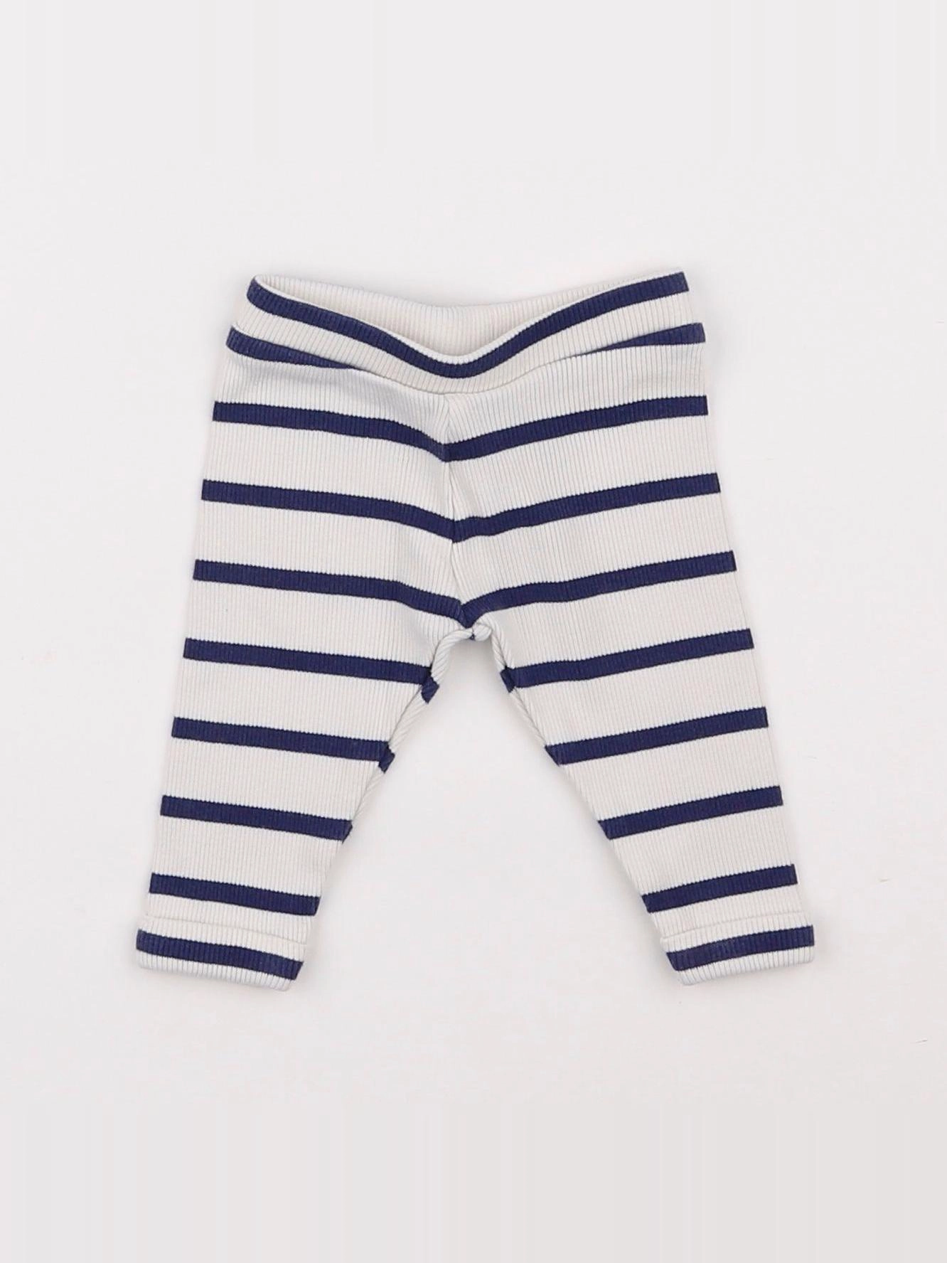 Tape à l'oeil - legging blanc, bleu - 3 mois