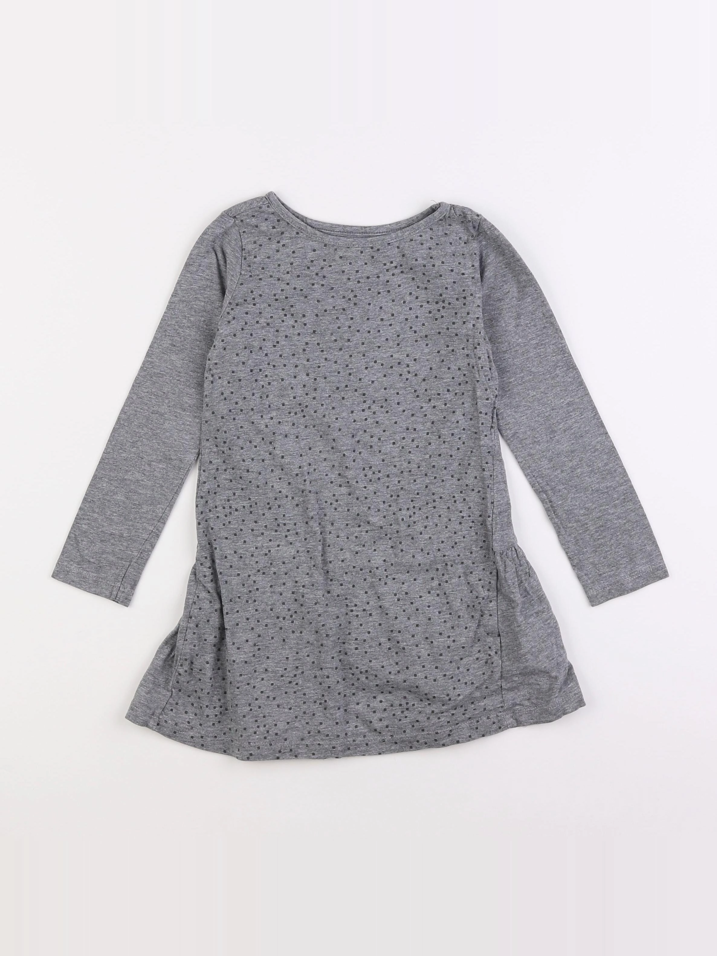 Vertbaudet - robe gris - 6 ans