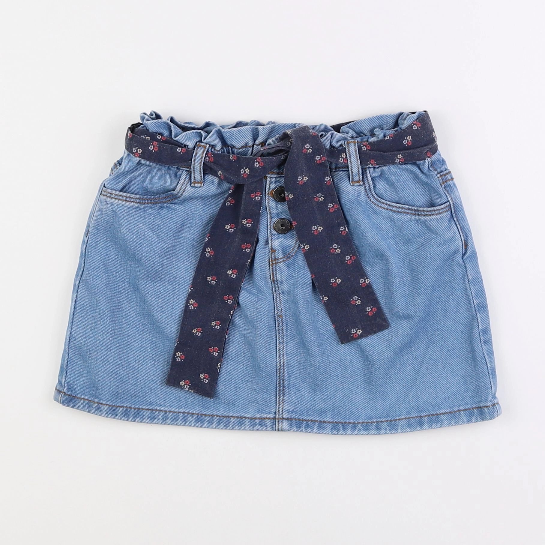 Vertbaudet - jupe bleu - 8 ans