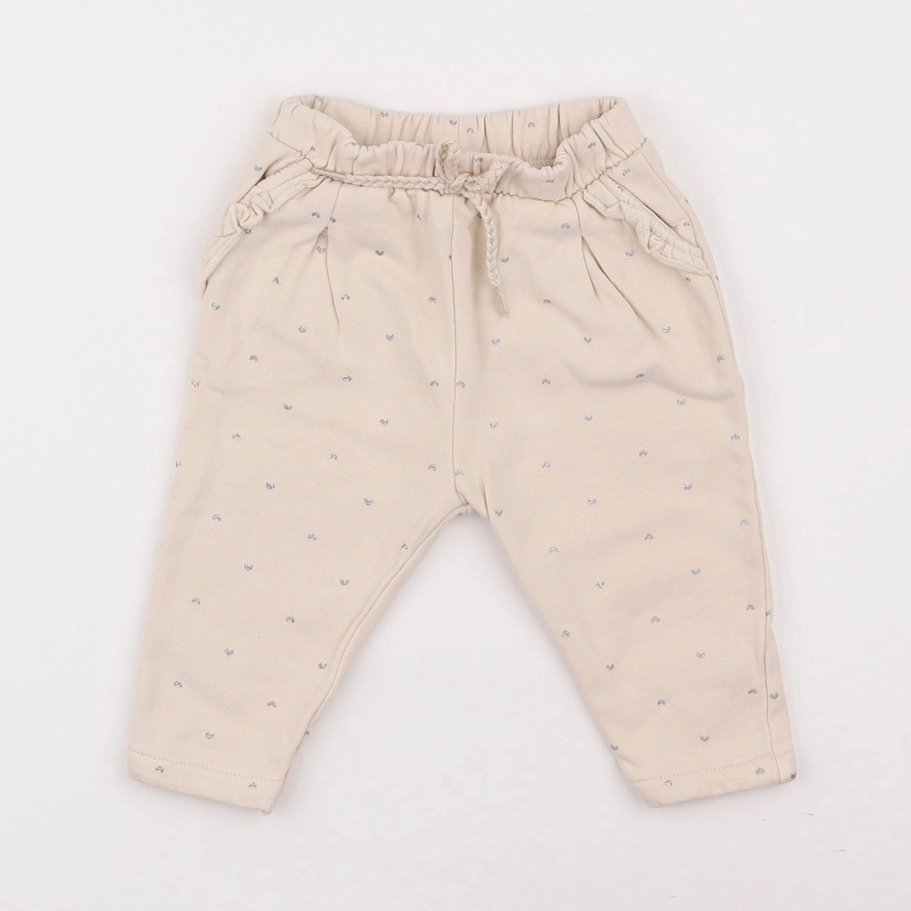 Vertbaudet - jogging beige - 12 mois