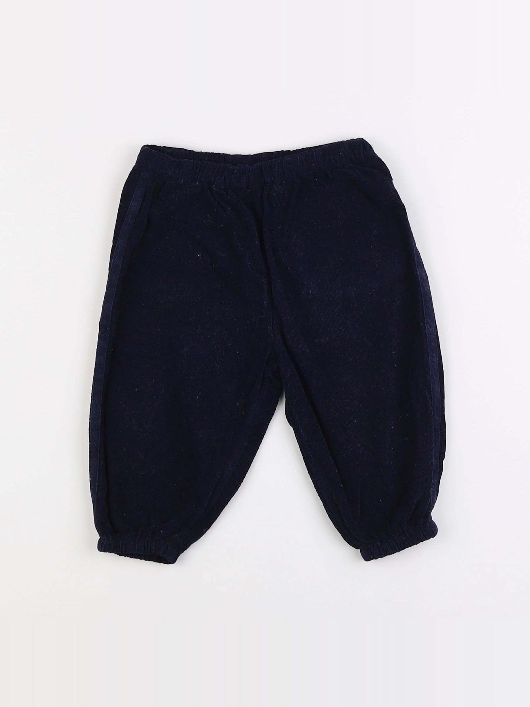 Bonton - pantalon bleu - 12 mois