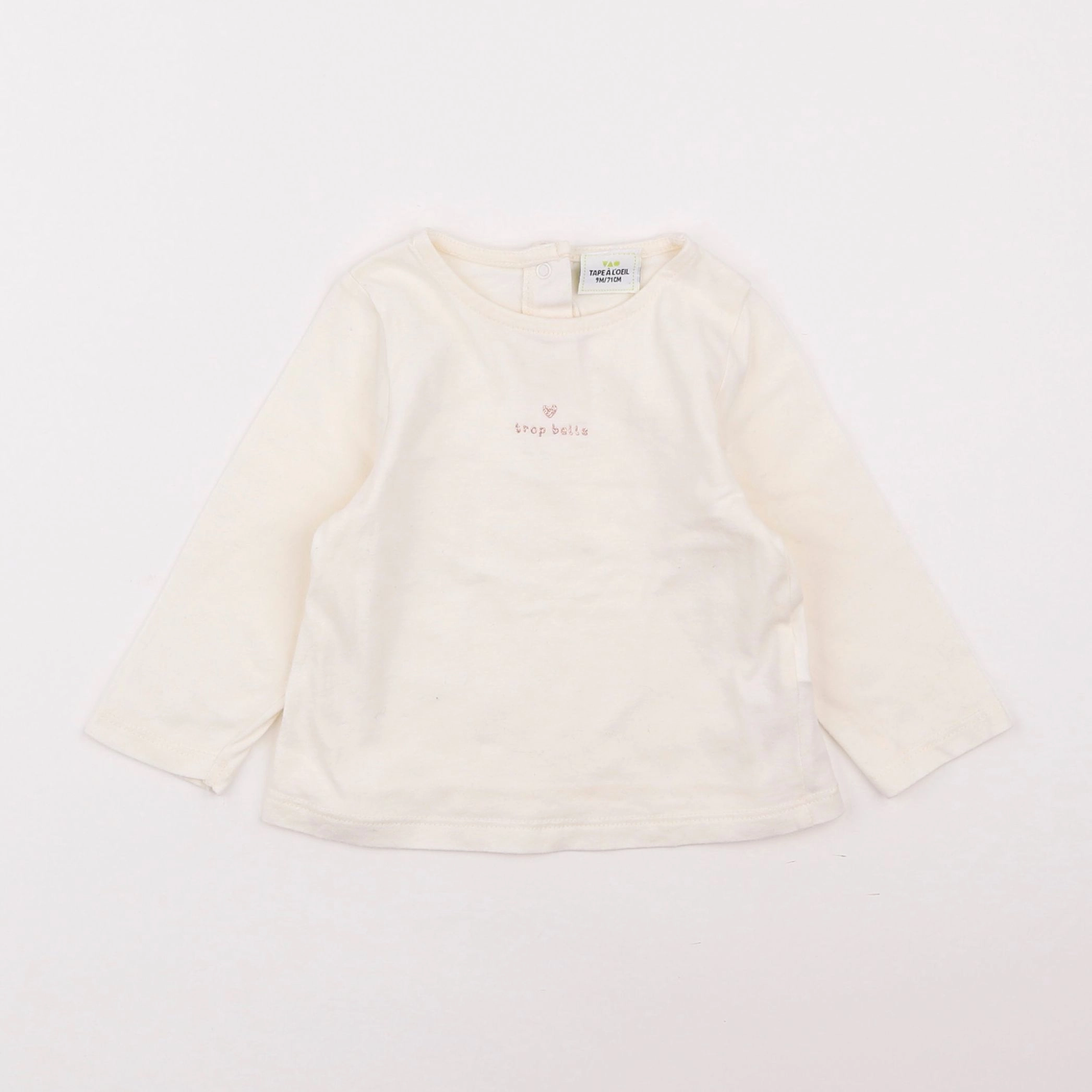 Tape à l'oeil - tee-shirt beige - 9 mois