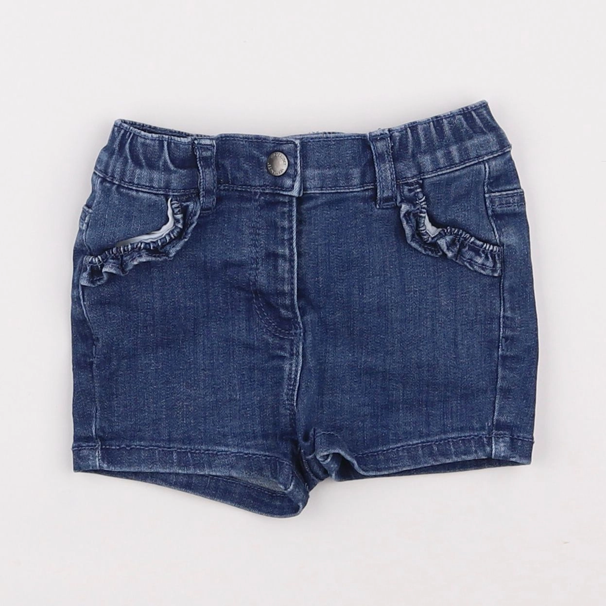 Vertbaudet - short bleu - 12 mois