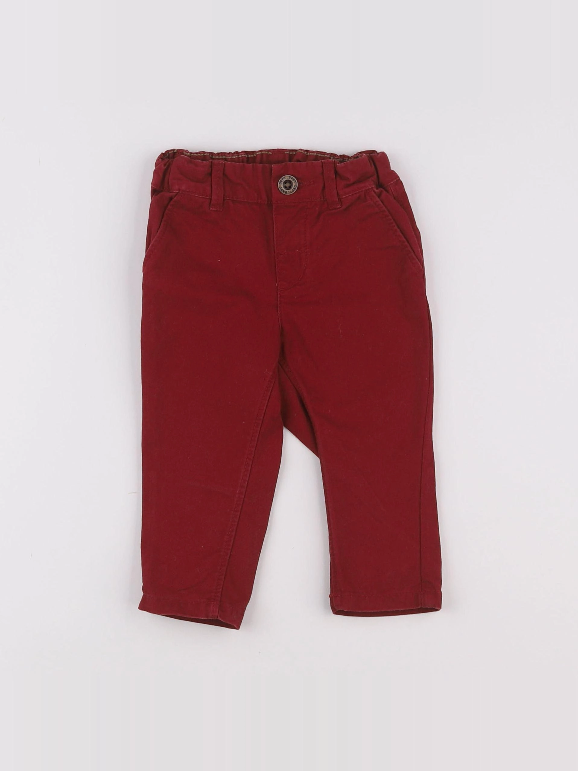 H&M - pantalon rouge - 6 mois