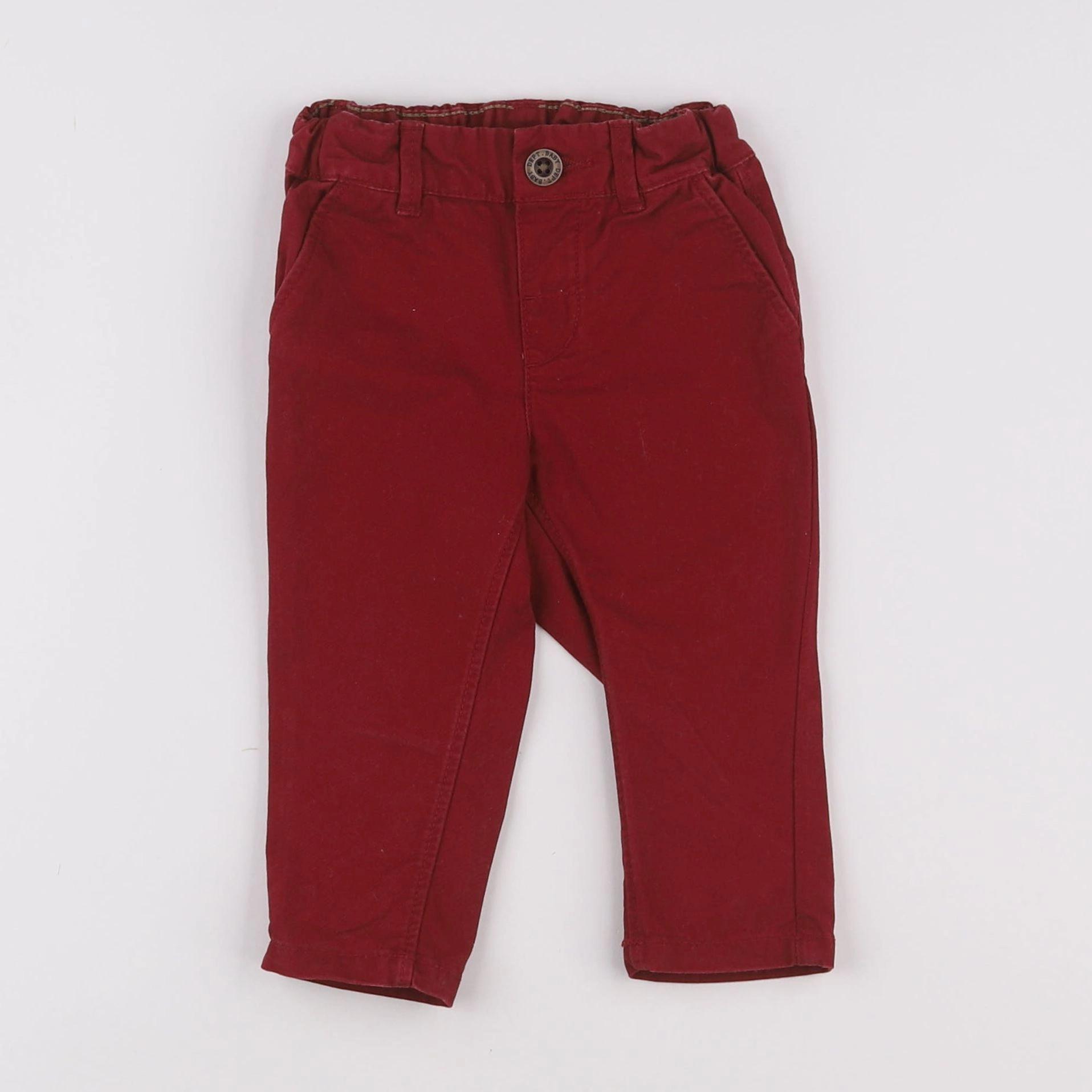 H&M - pantalon rouge - 6 mois