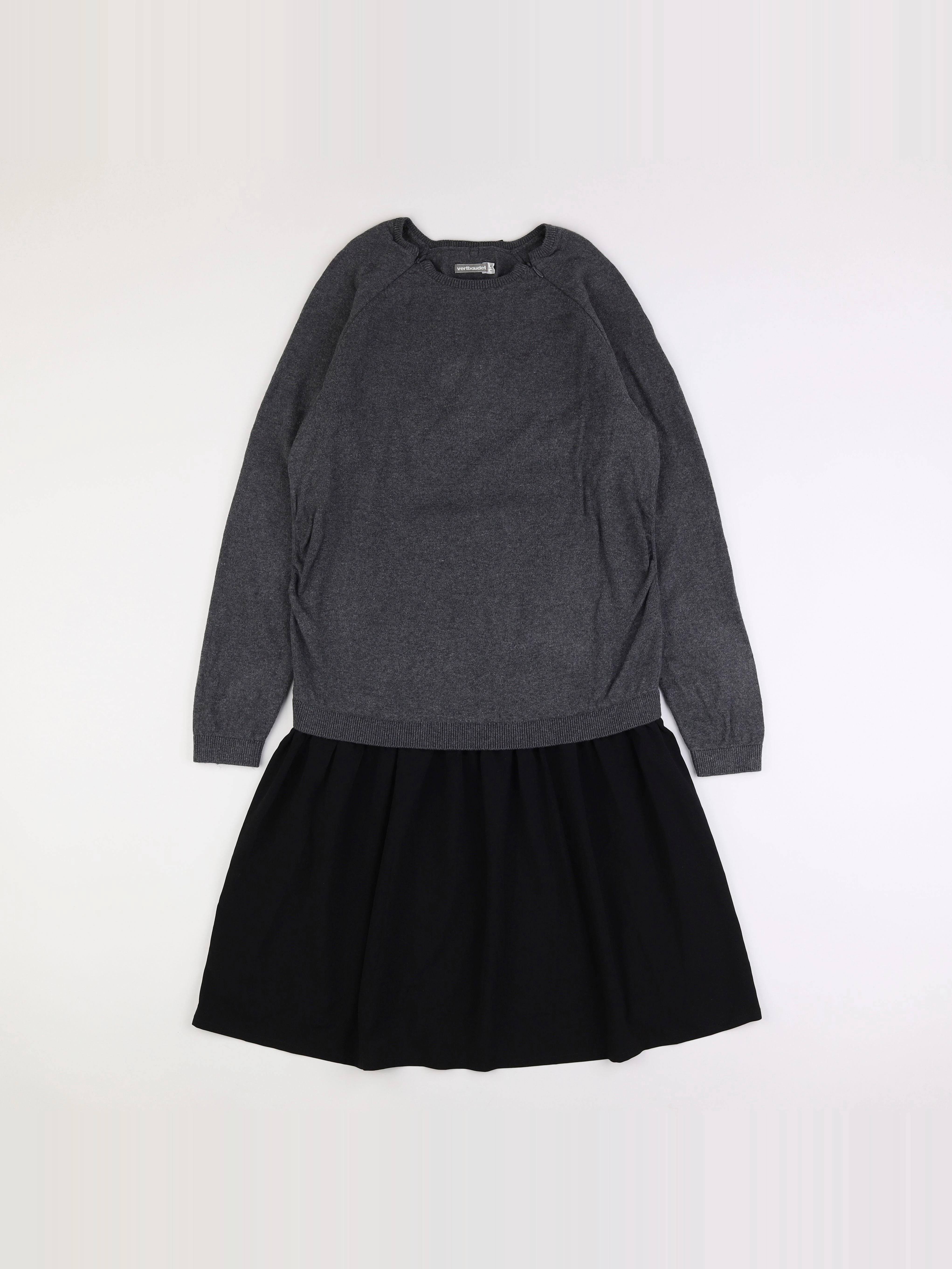 Vertbaudet - robe grossesse gris, noir - 42 à 44