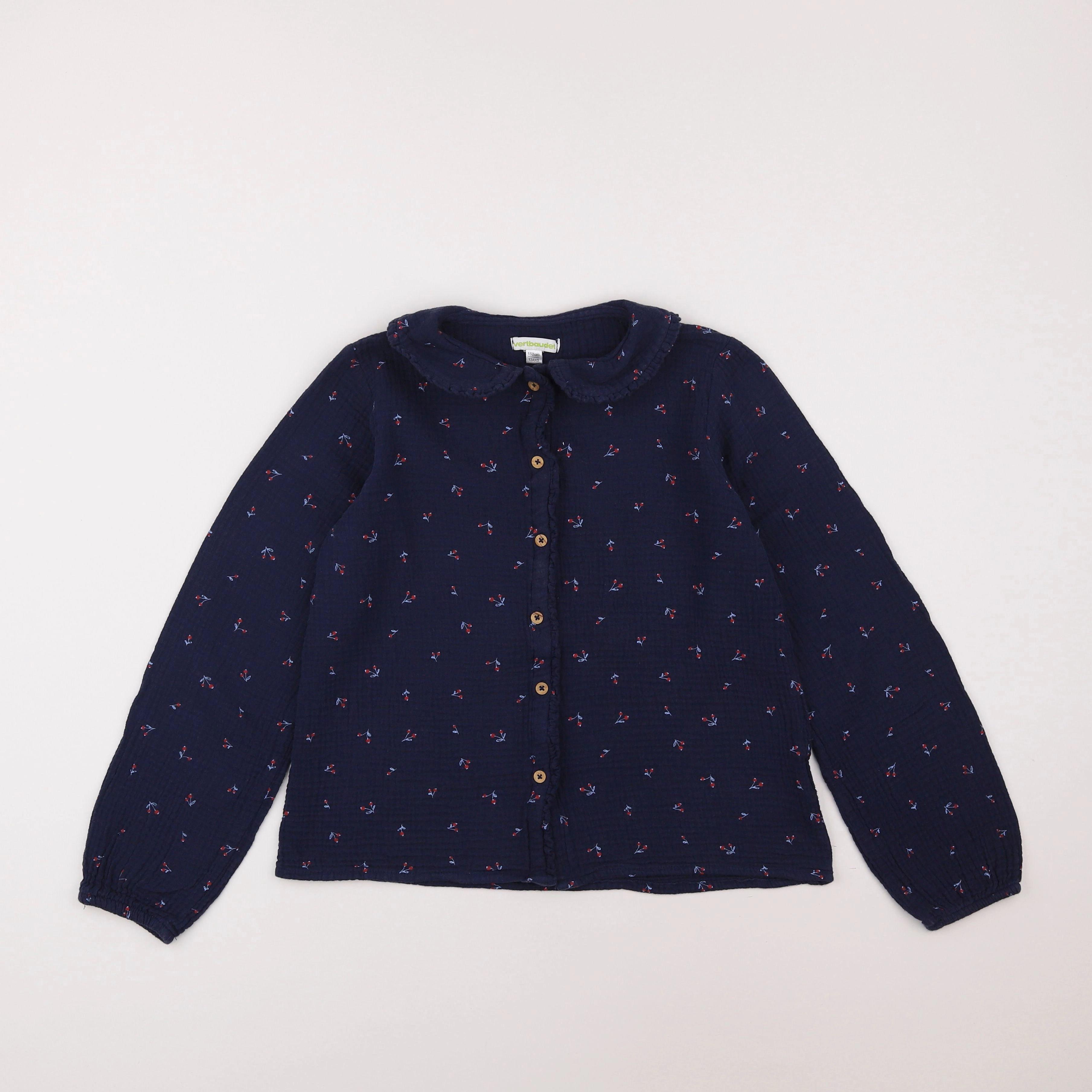 Vertbaudet - blouse bleu - 12 ans