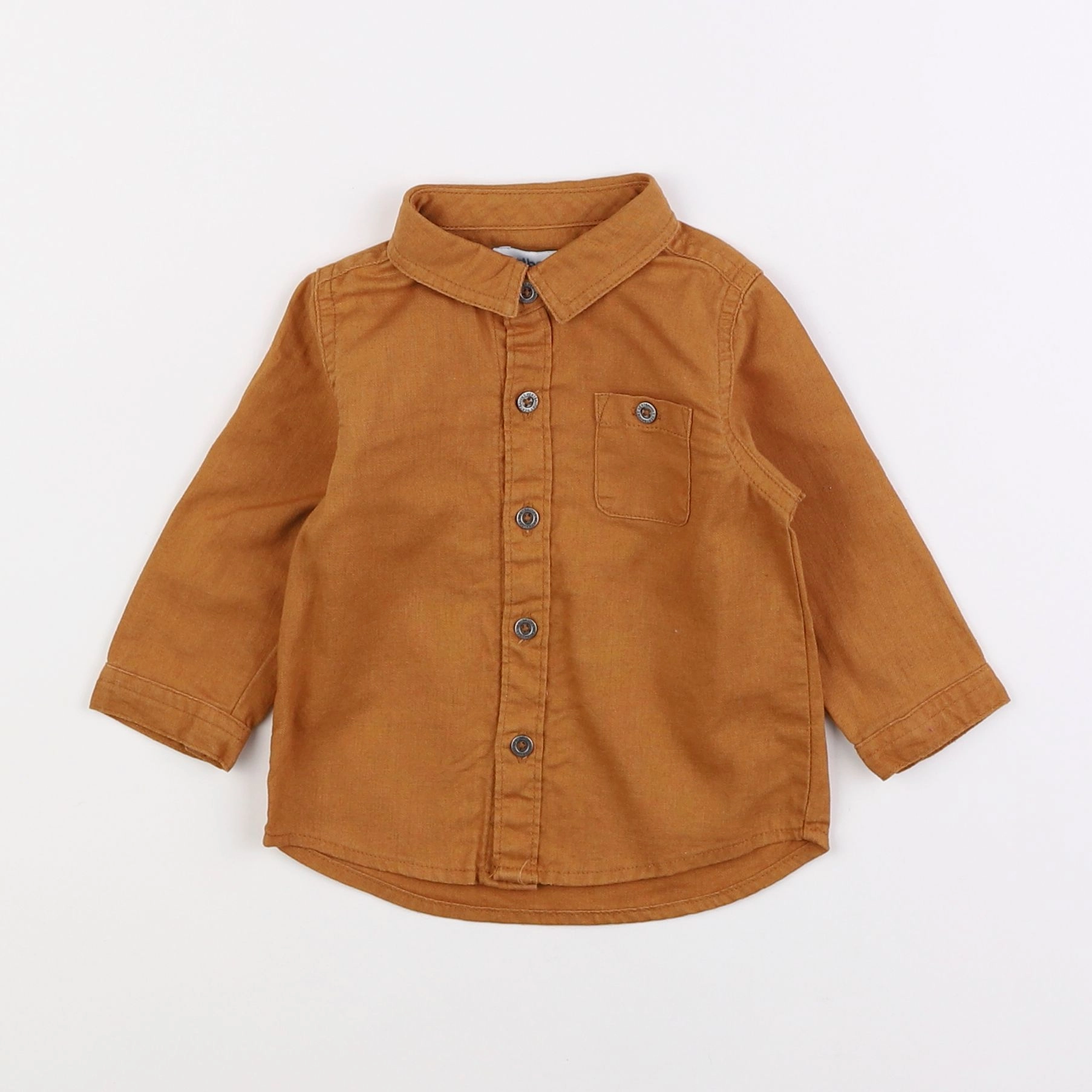 Vertbaudet - chemise marron - 6 mois