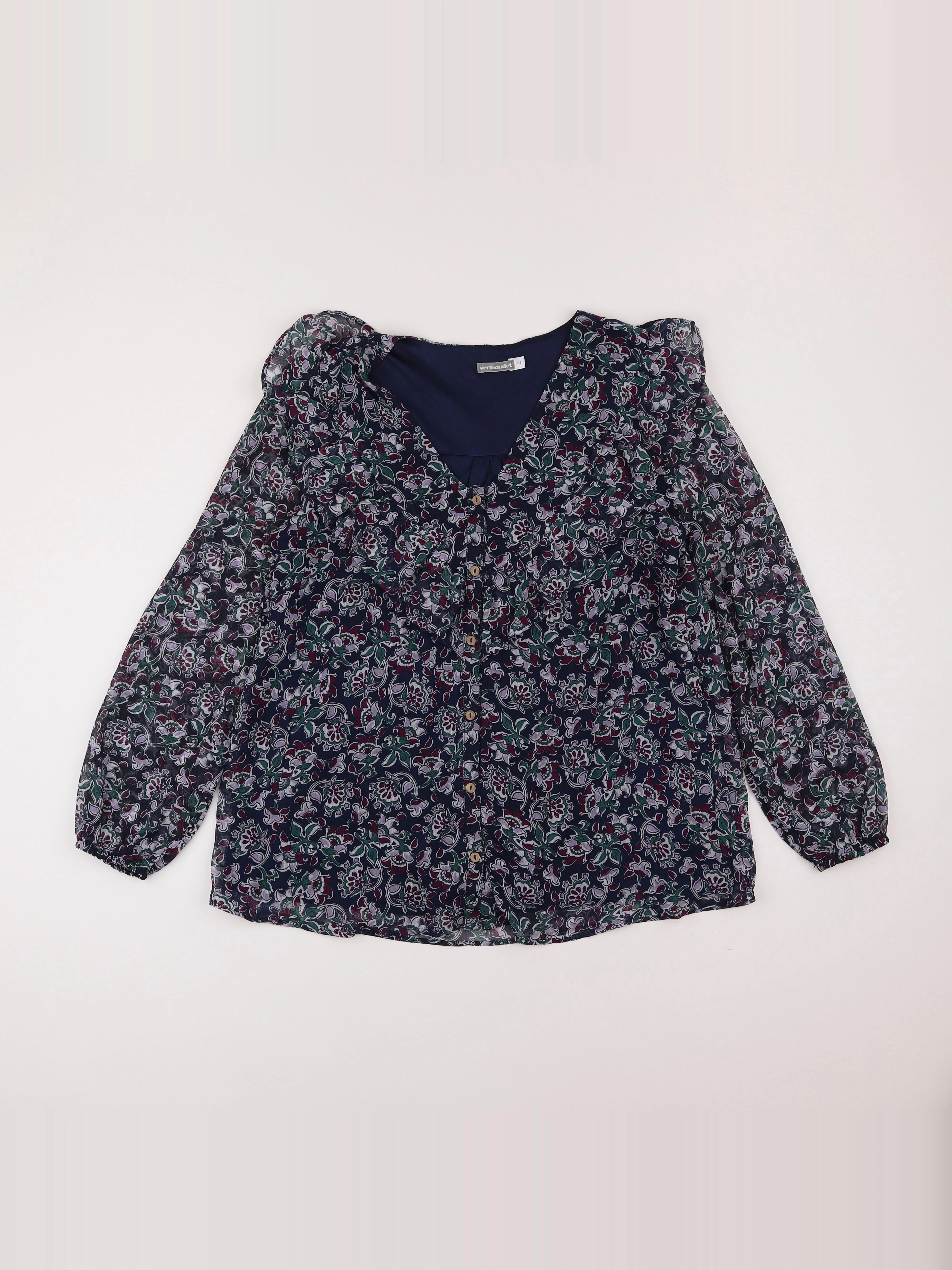 Vertbaudet - blouse grossesse bleu, violet - 38