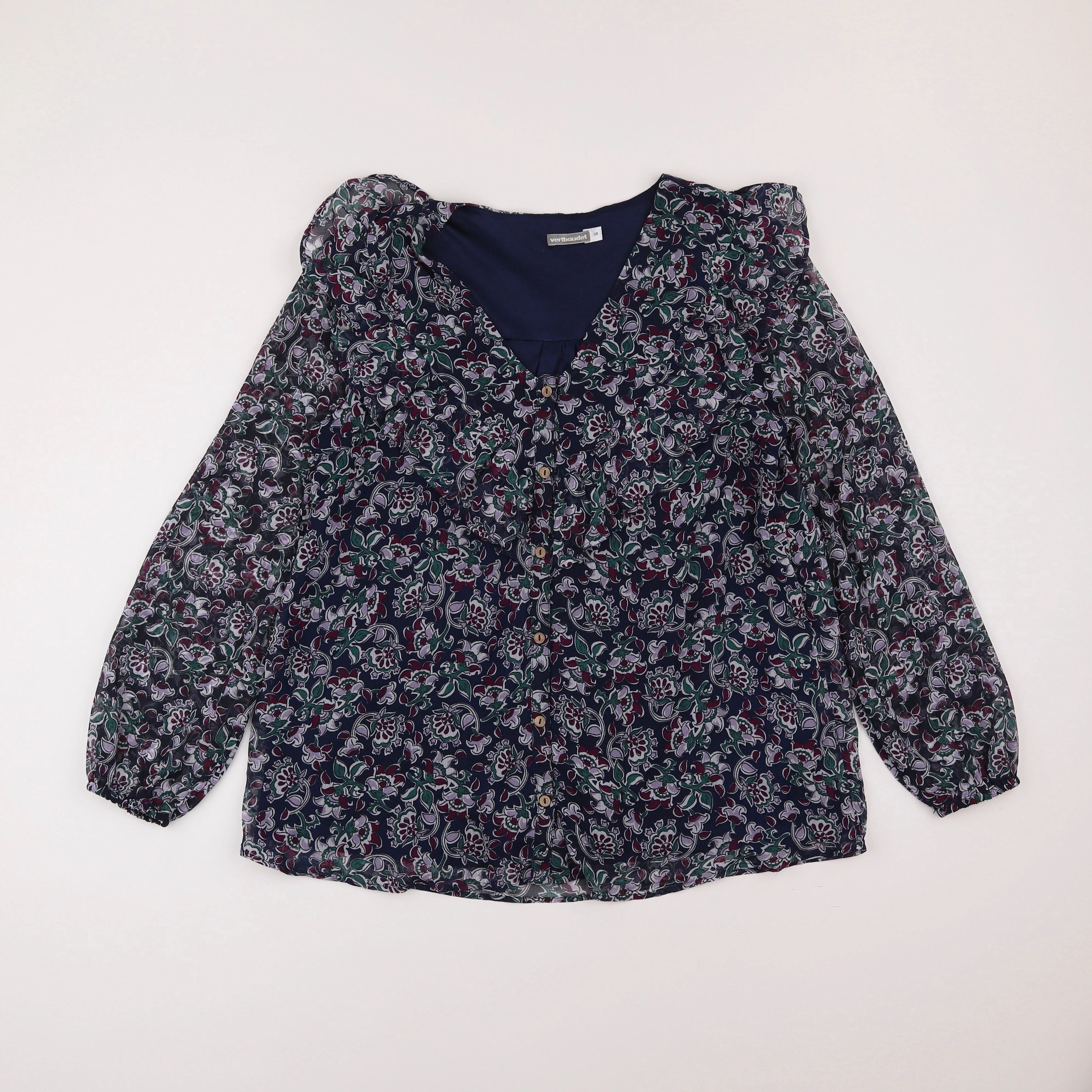 Vertbaudet - blouse grossesse bleu, violet - 38