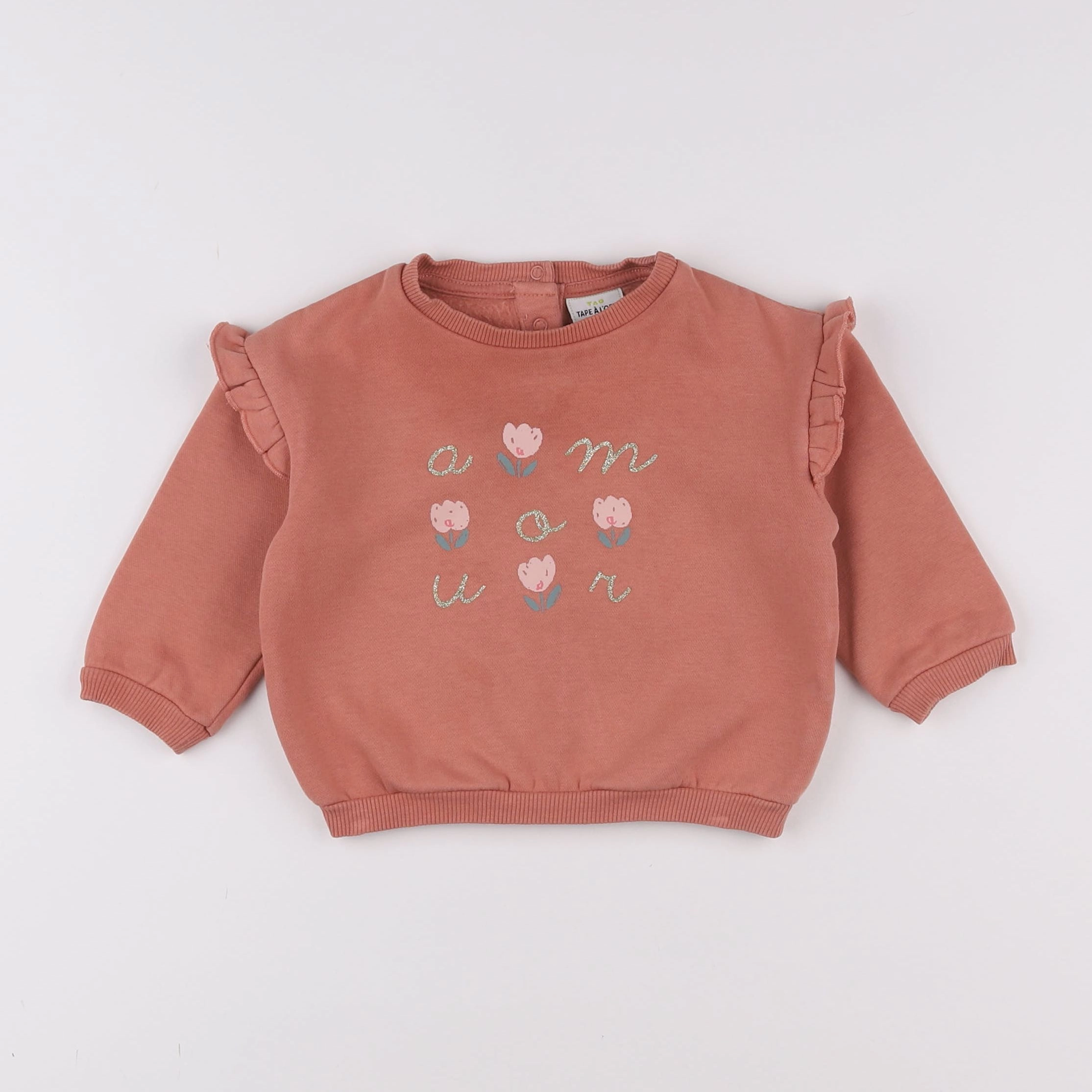 Tape à l'oeil - sweat rose - 9 mois